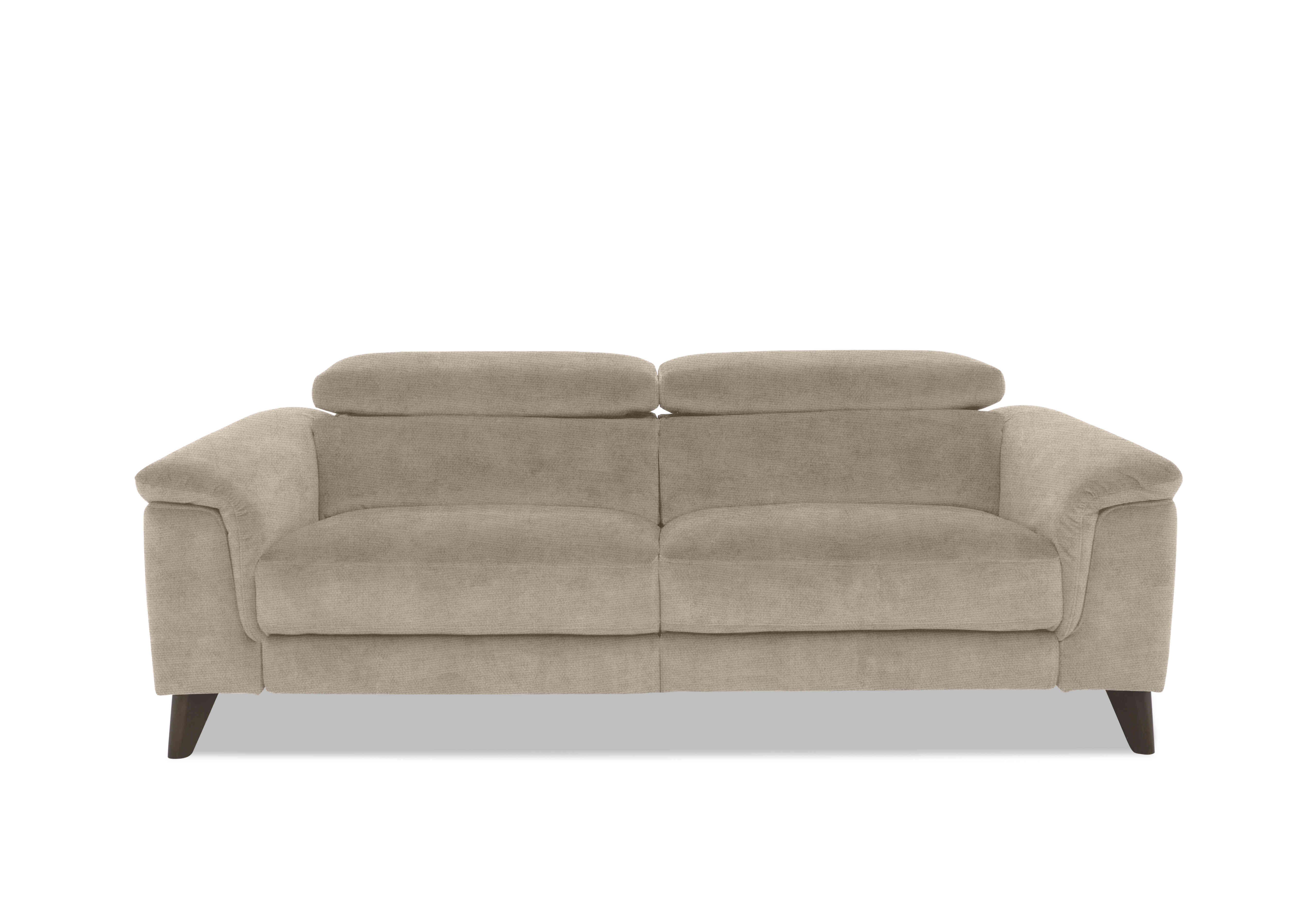 Wade 3 Seater Fabric Sofa in Fab-Coe-R120 Light Khaki on Furniture Village