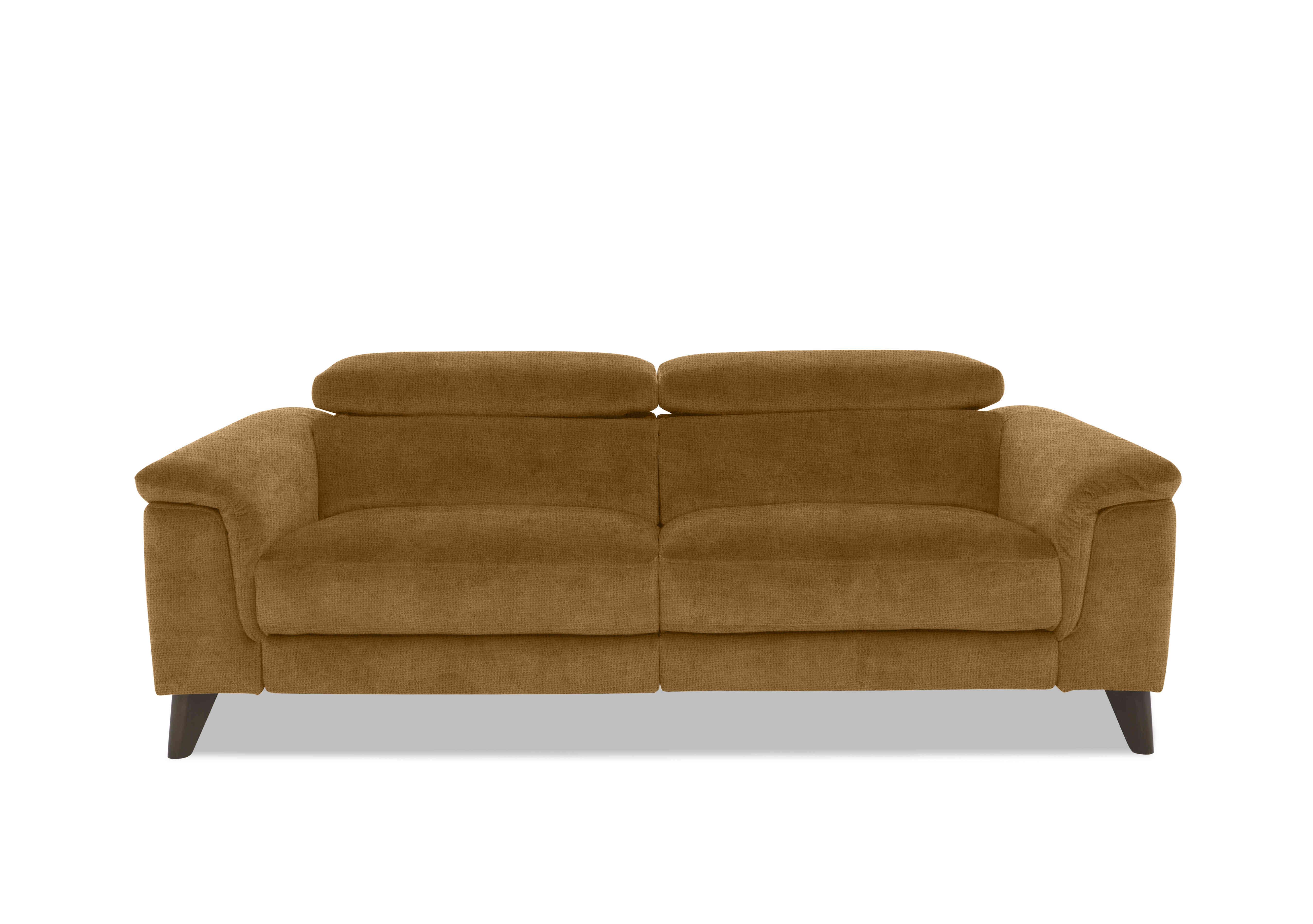 Wade 3 Seater Fabric Sofa in Fab-Coe-R272 Honey Yellow on Furniture Village