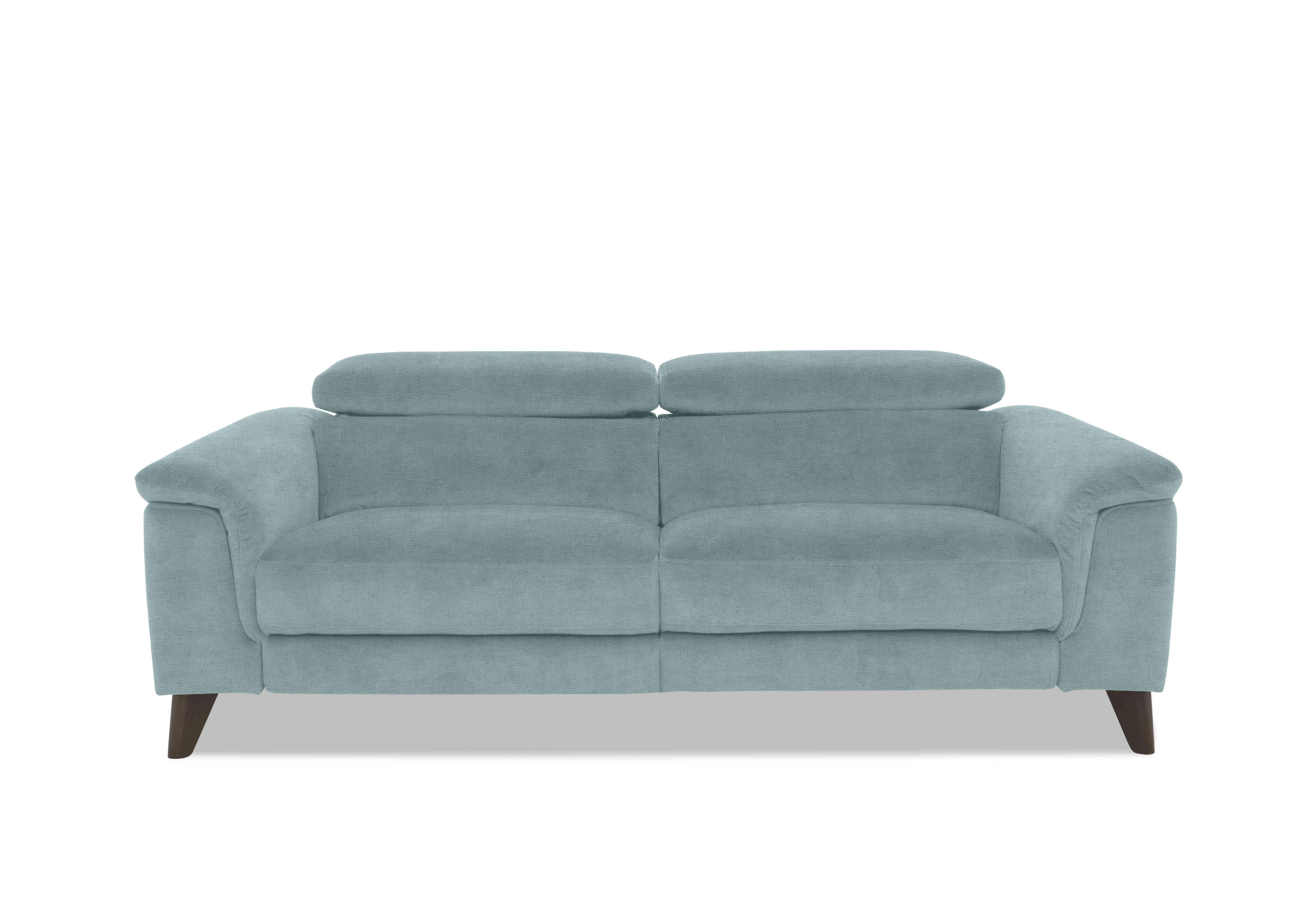 Wade 3 Seater Fabric Sofa in Fab-Coe-R313 Baby Blue on Furniture Village