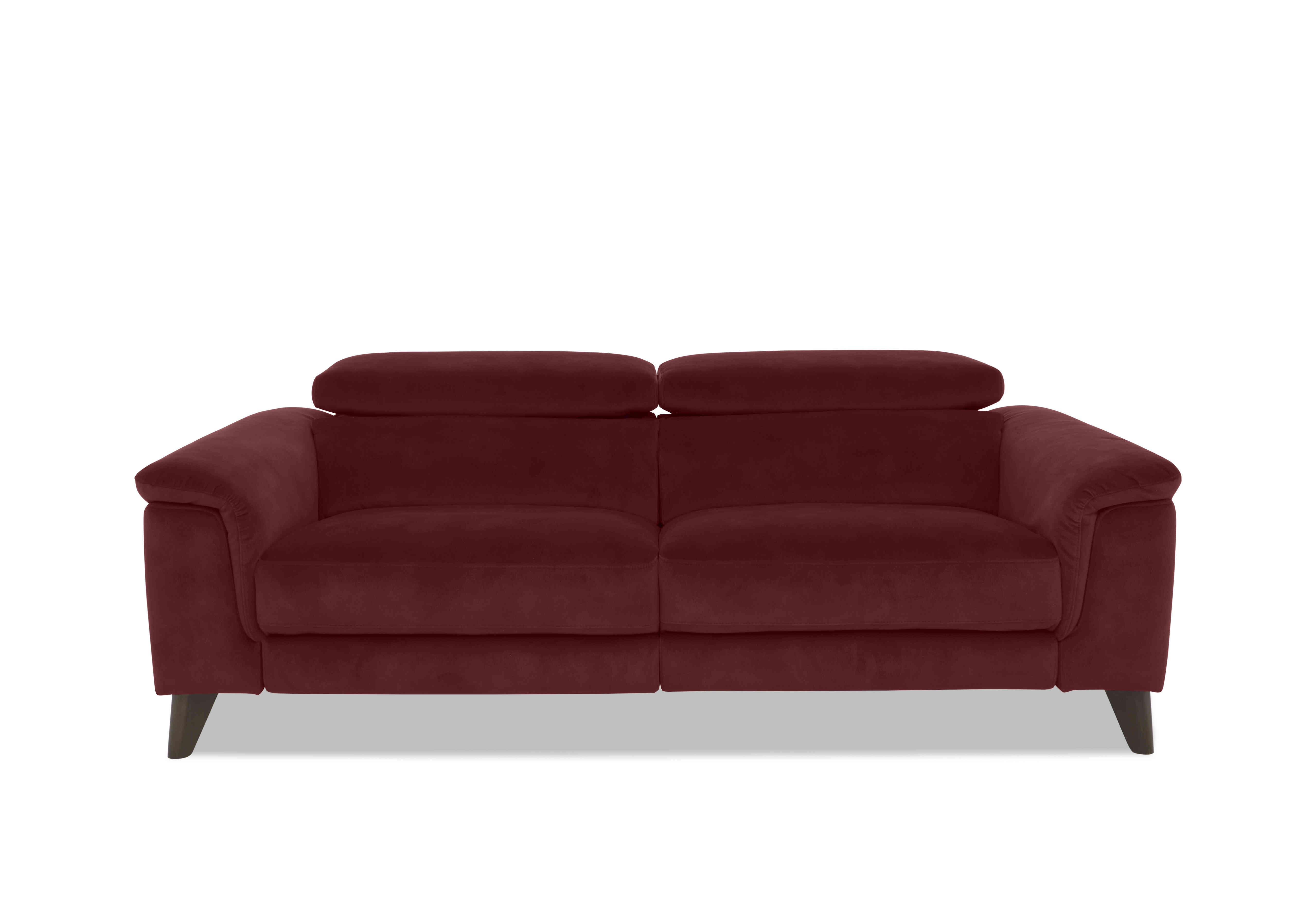 Wade 3 Seater Fabric Sofa in Fab-Meg-R65 Burgundy on Furniture Village