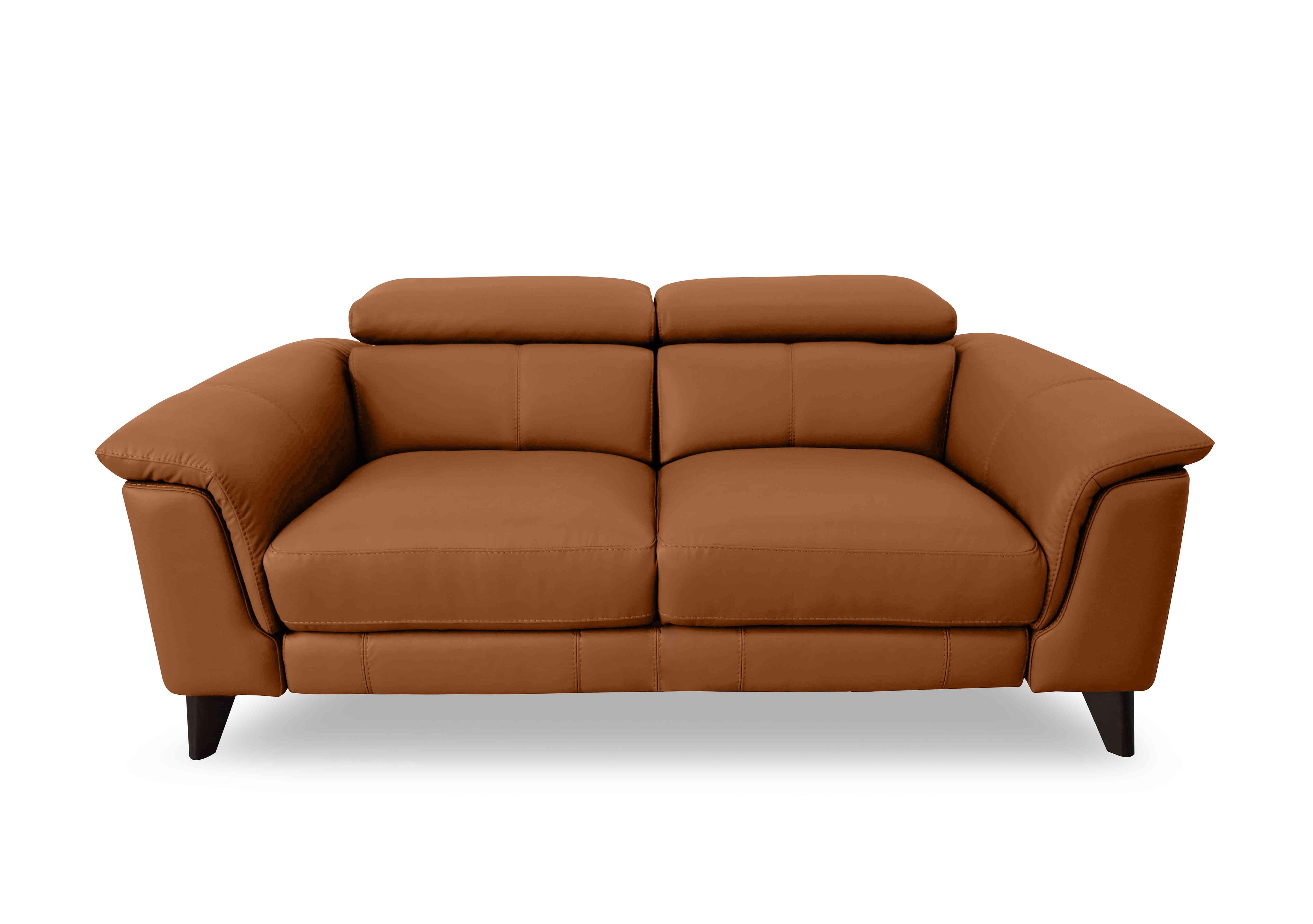Wade 3 Seater Leather Sofa in Hw-602b Pecan Brown on Furniture Village
