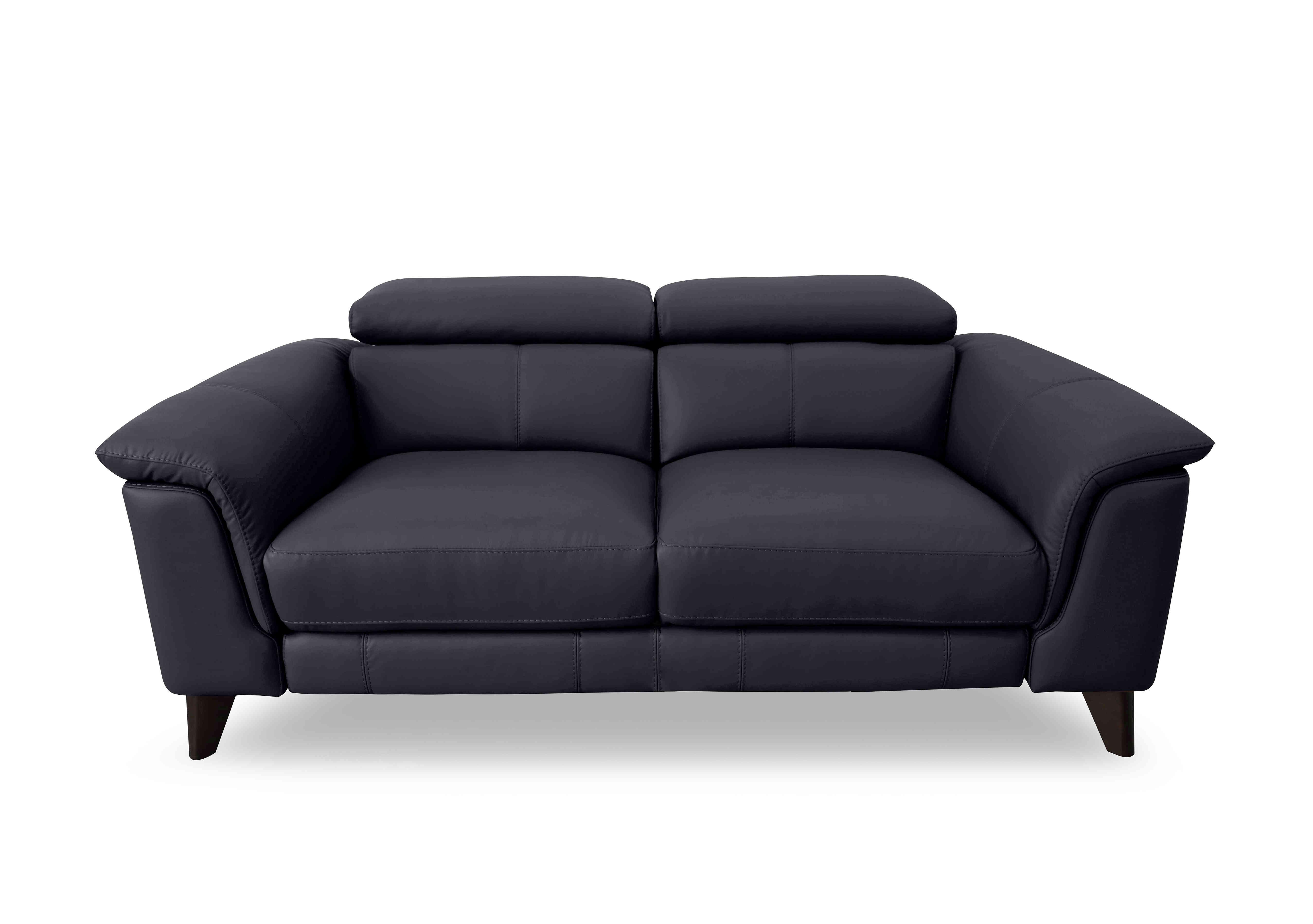 Wade 3 Seater Leather Sofa in Hw-887c Black on Furniture Village