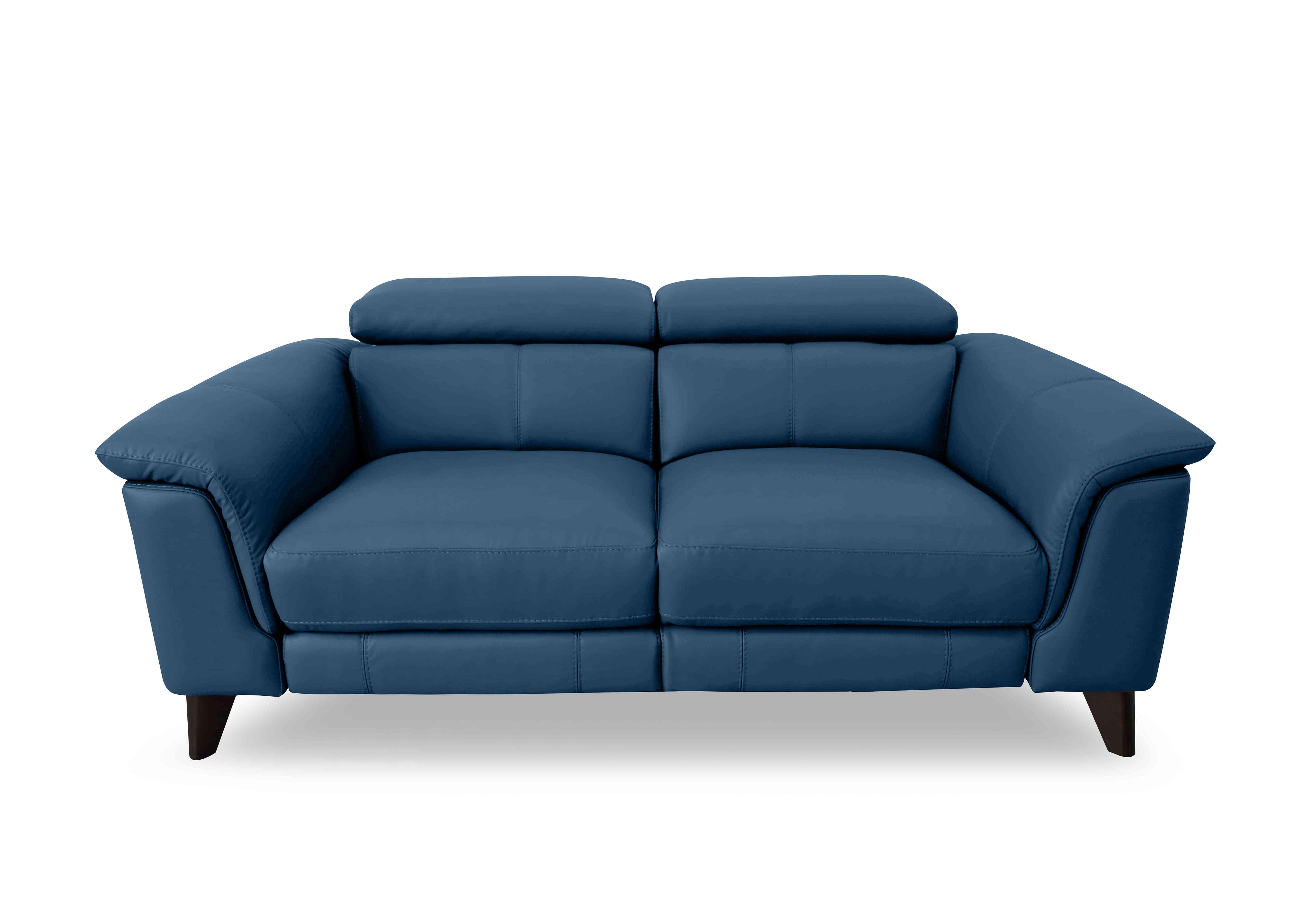 Wade 3 Seater Leather Sofa in Nc-284e Carribean Sea on Furniture Village