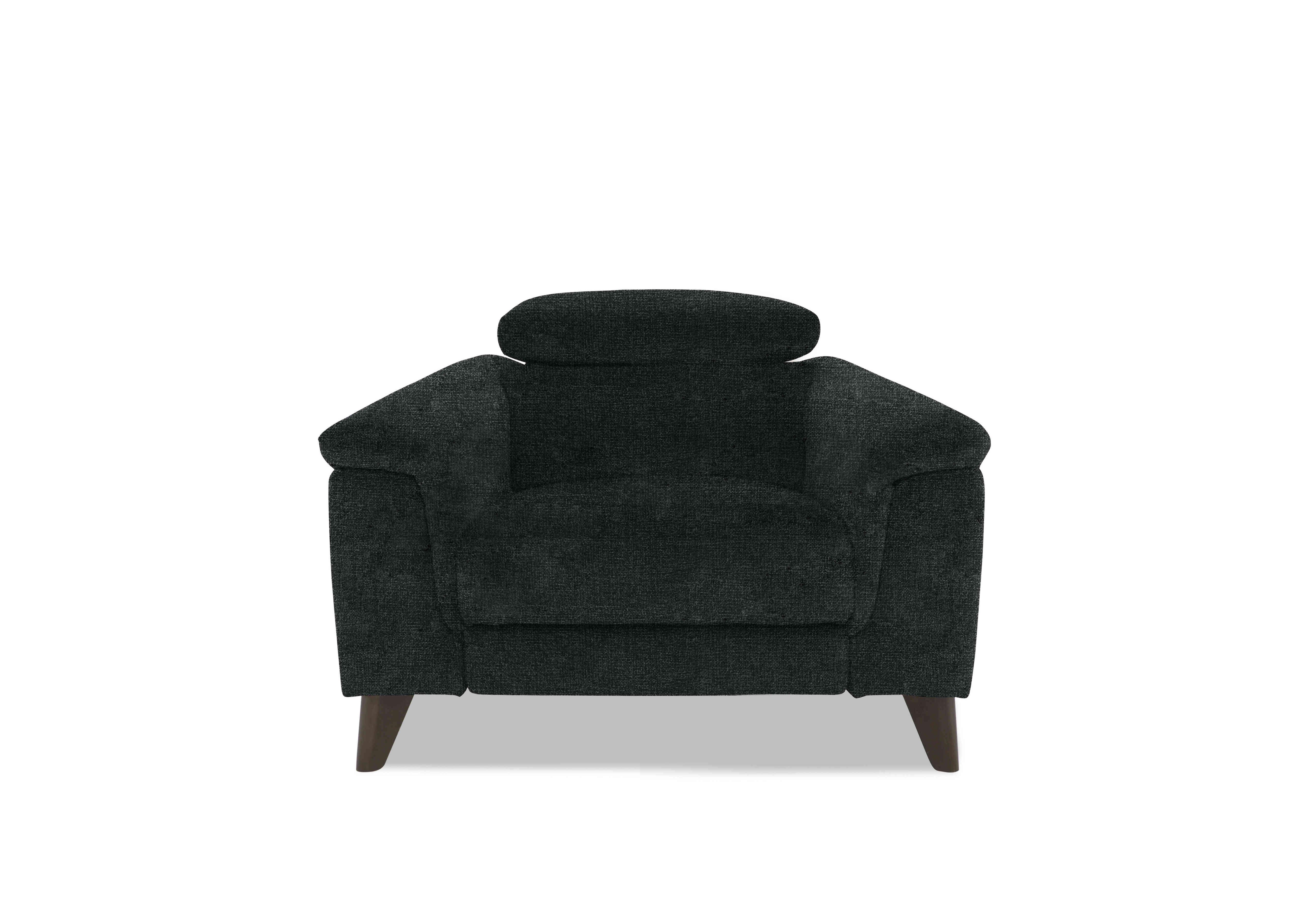 Wade Fabric Chair in Fab-Cac-R463 Black Mica on Furniture Village