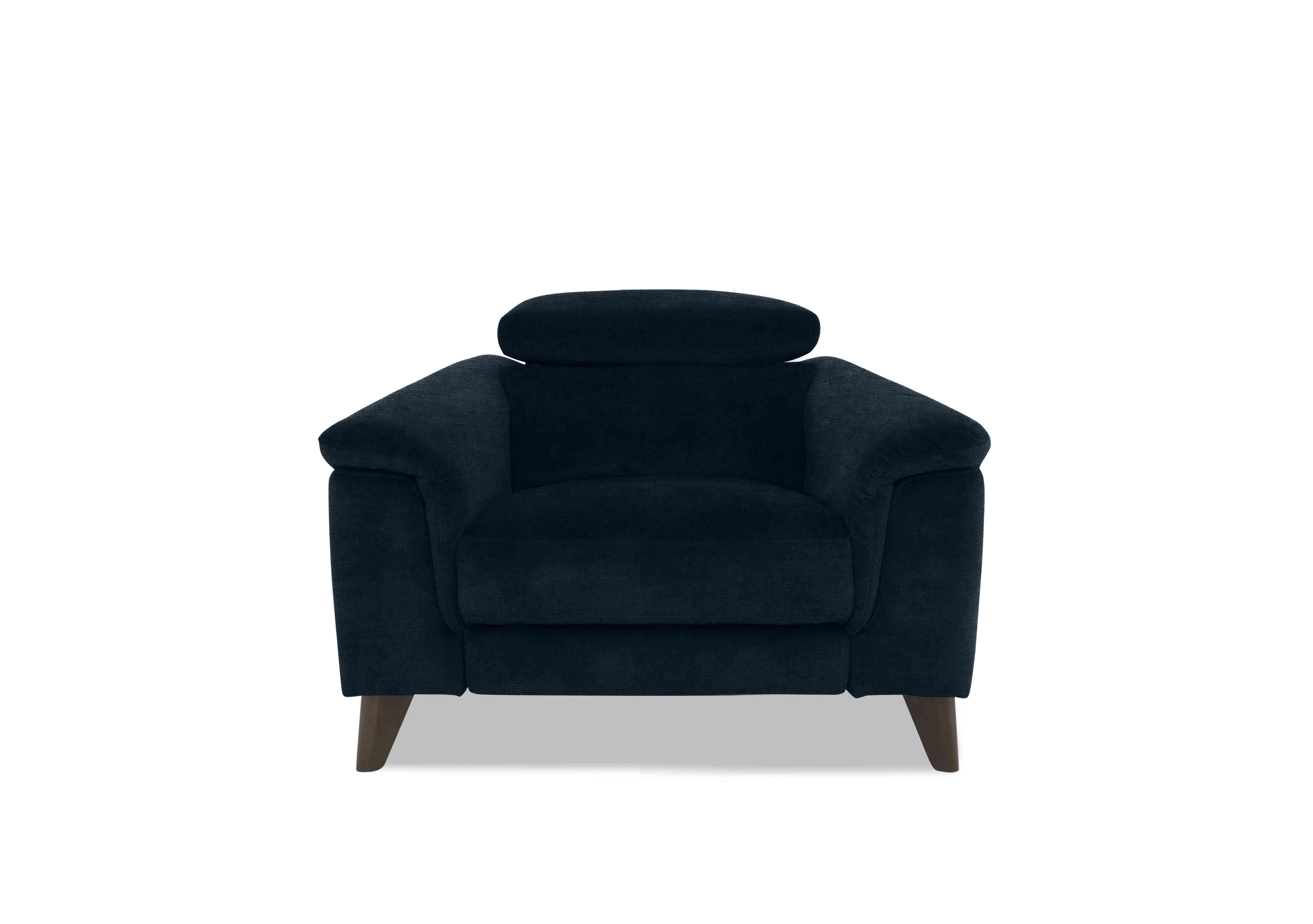 Wade Fabric Chair in Fab-Coe-R304 Navy Blue on Furniture Village