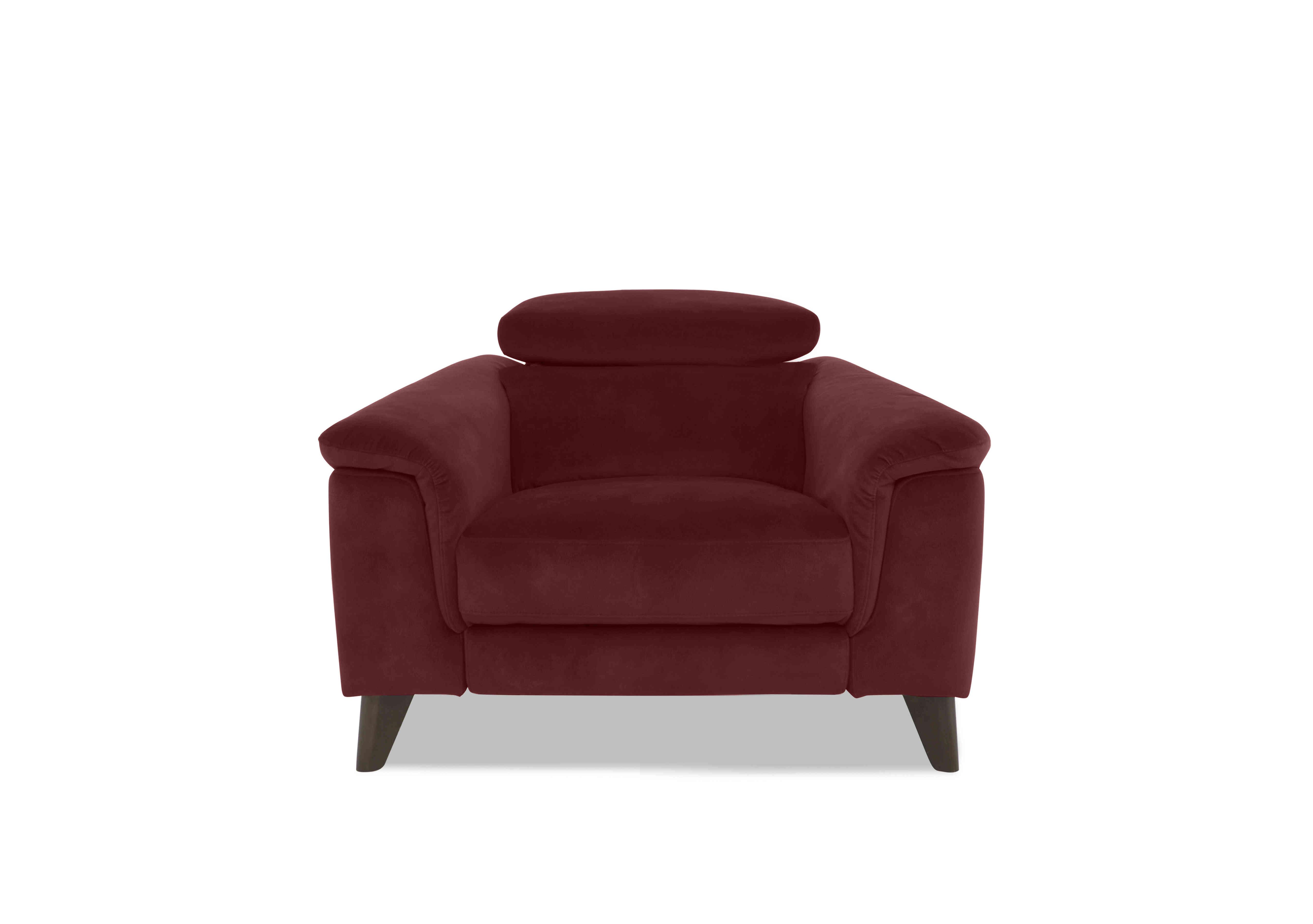 Wade Fabric Chair in Fab-Meg-R65 Burgundy on Furniture Village