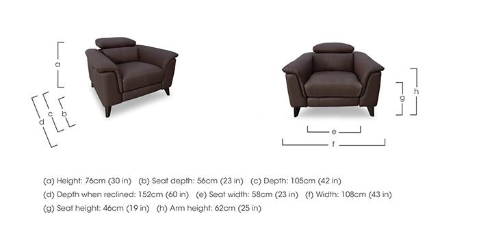 Wade Leather Chair in  on Furniture Village