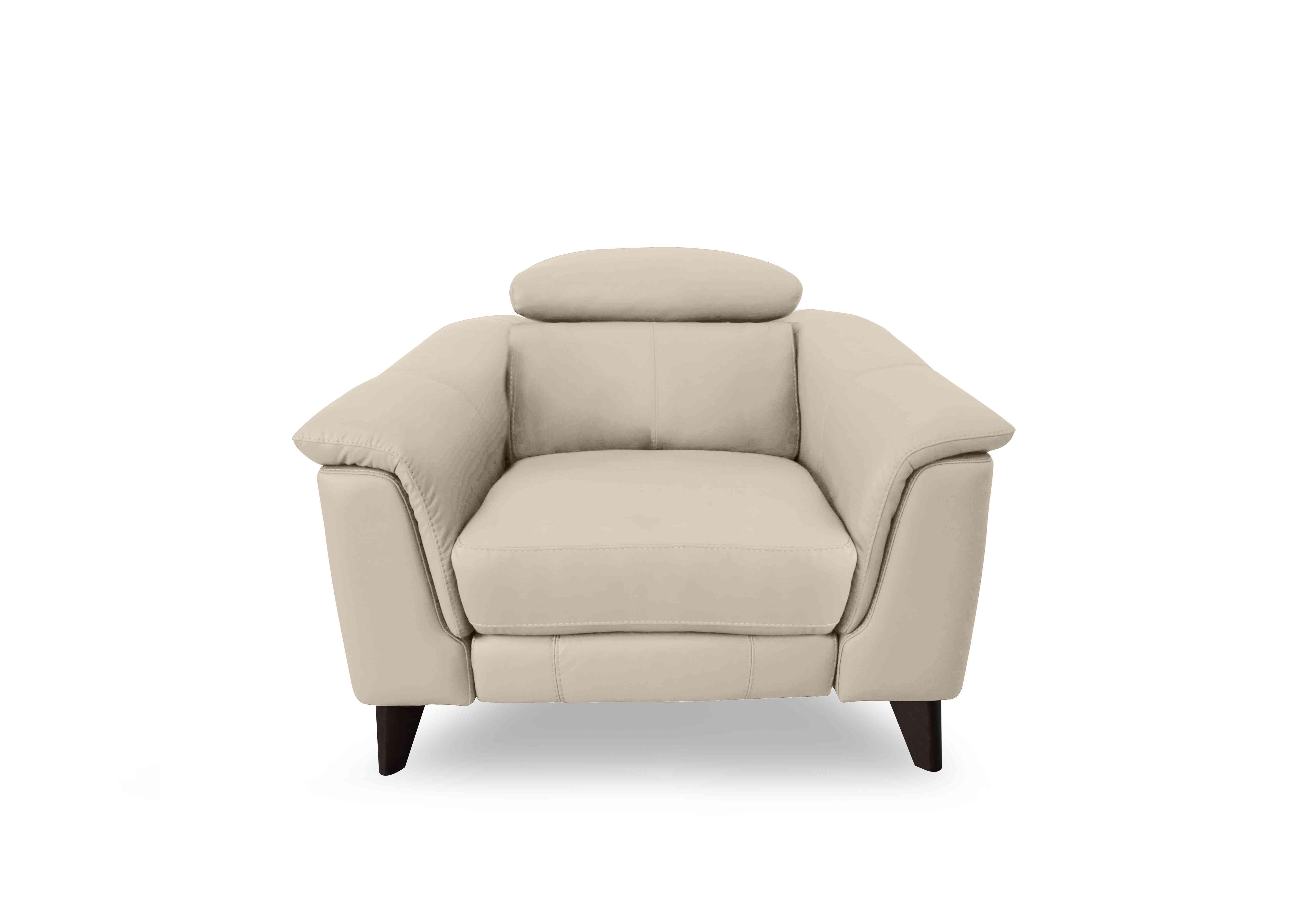 Wade Leather Chair in Bv-862c Bisque on Furniture Village