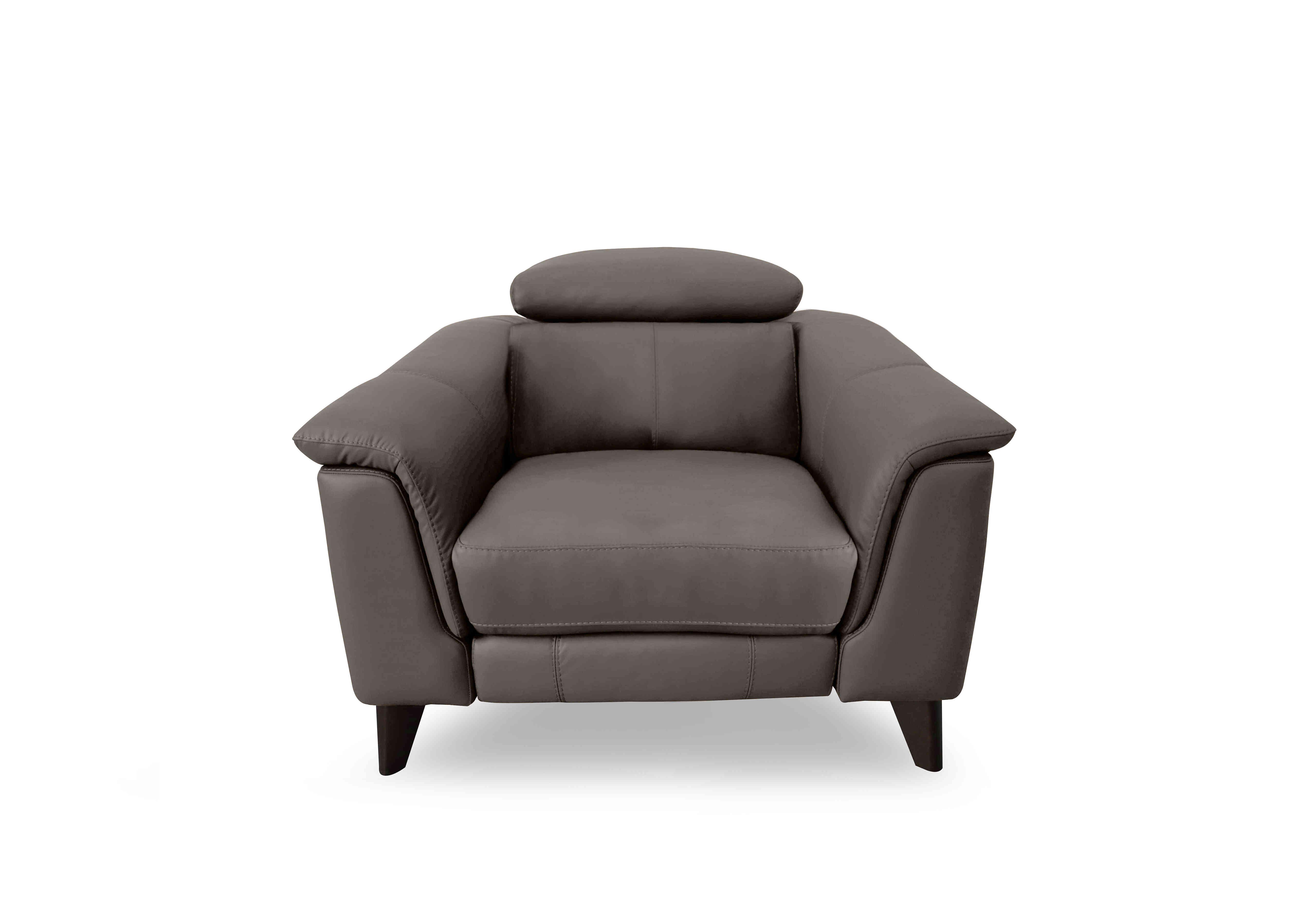 Wade Leather Chair in Nw-042e Elephant on Furniture Village
