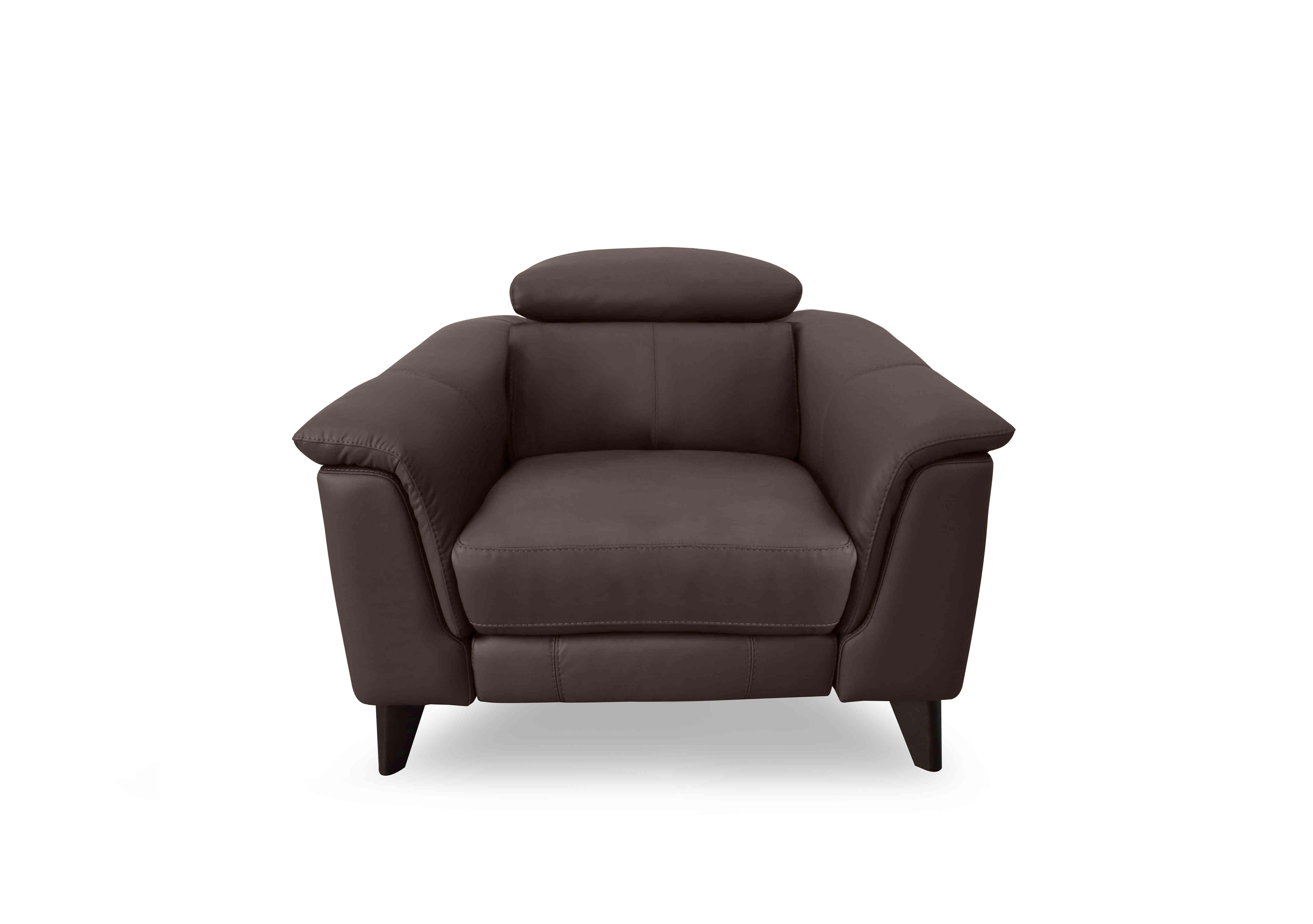 Wade Leather Chair in Nw-512e Cacao on Furniture Village