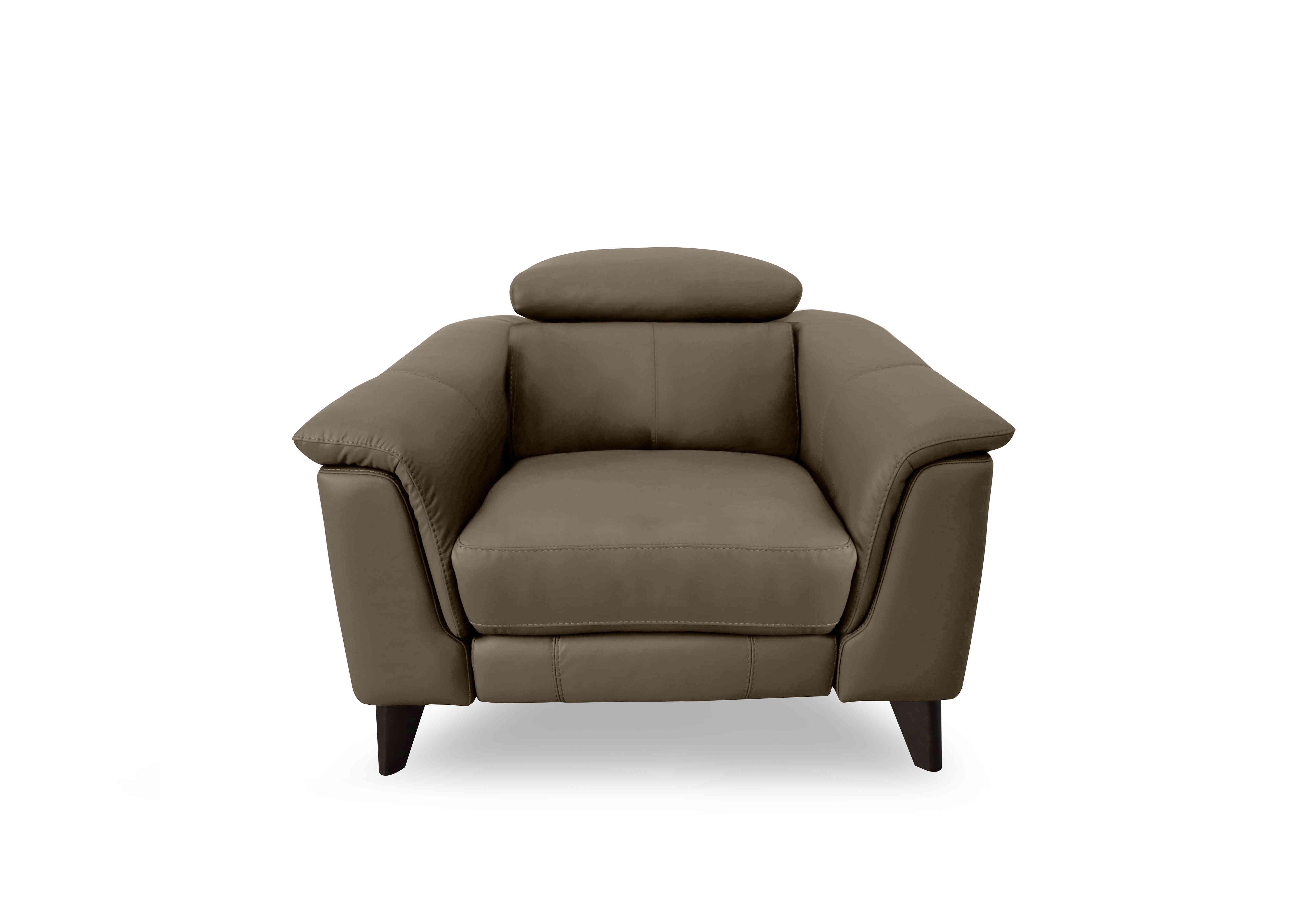 Wade Leather Chair in Nw-513e Bark on Furniture Village