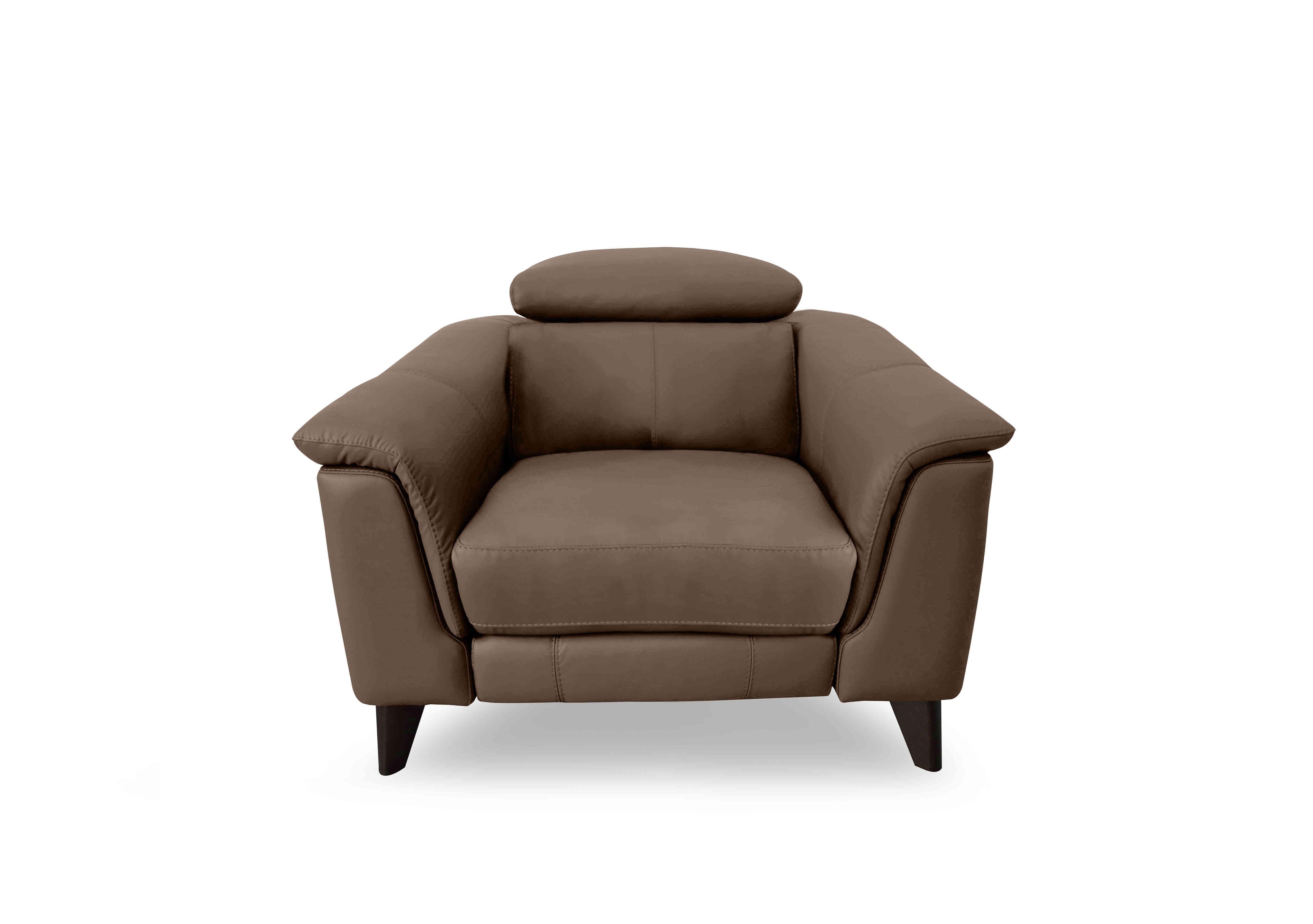 Wade Leather Chair in Nw-586e Fawn on Furniture Village