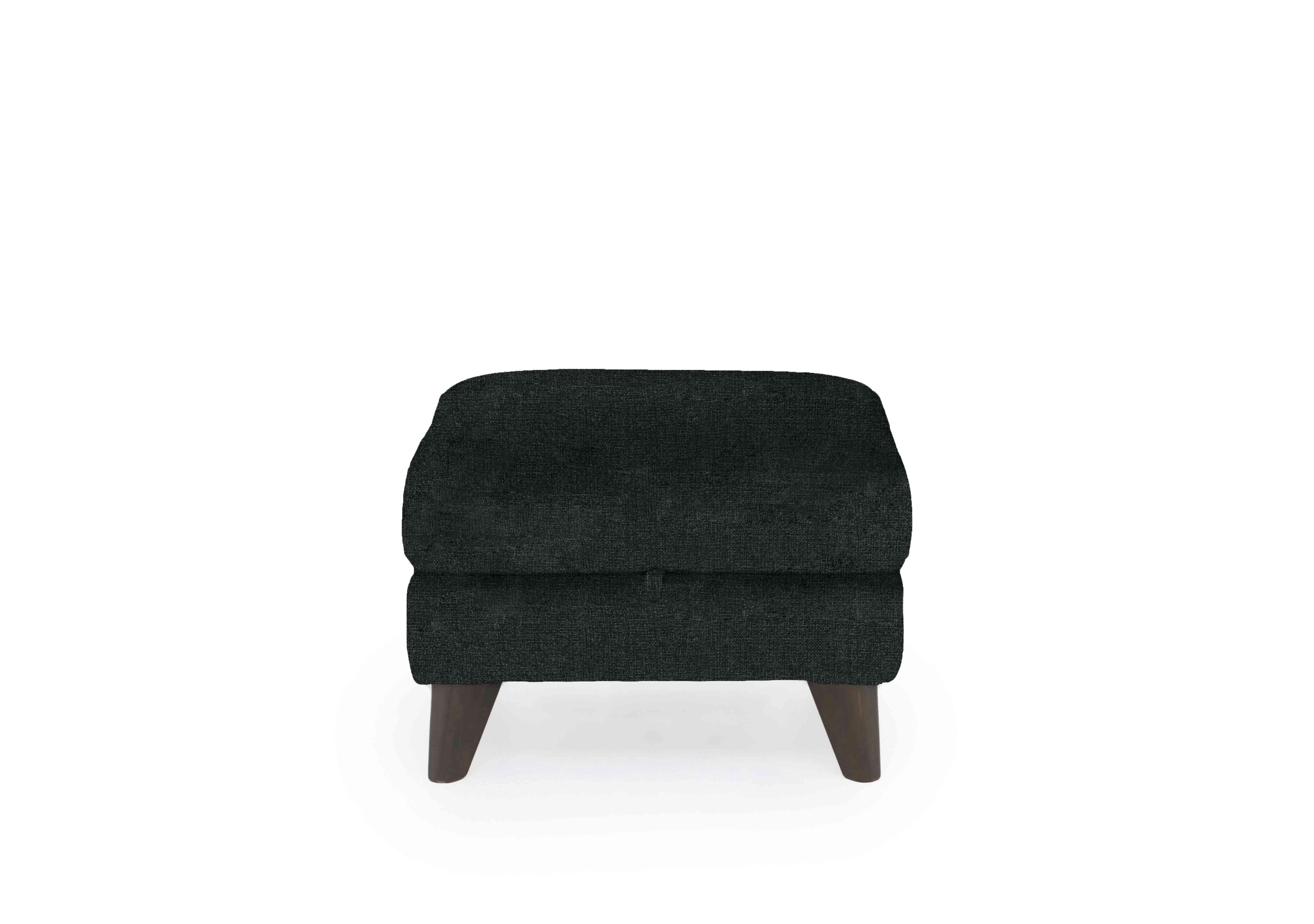 Wade Fabric Storage Footstool in Fab-Cac-R463 Black Mica on Furniture Village