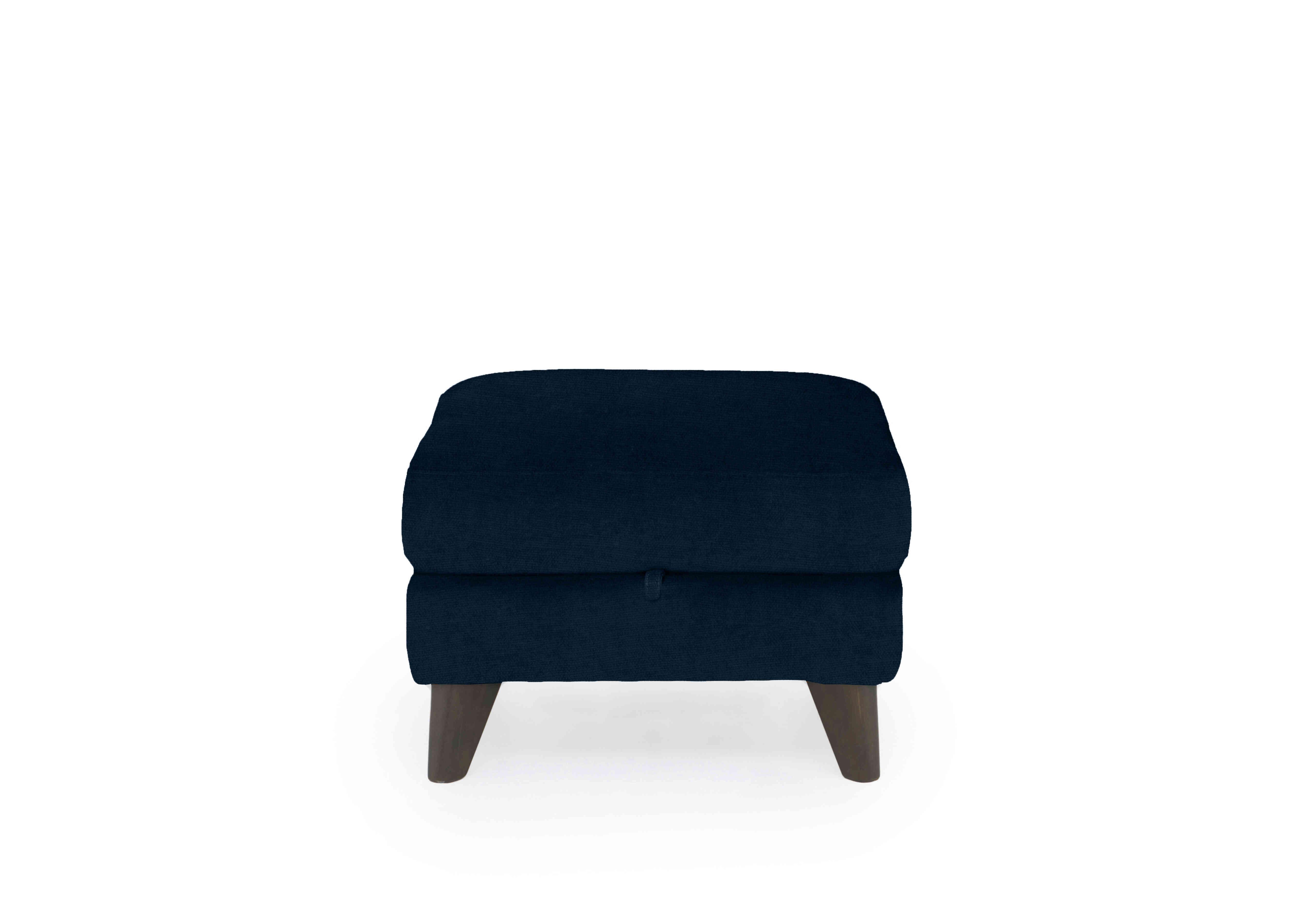 Wade Fabric Storage Footstool in Fab-Coe-R304 Navy Blue on Furniture Village