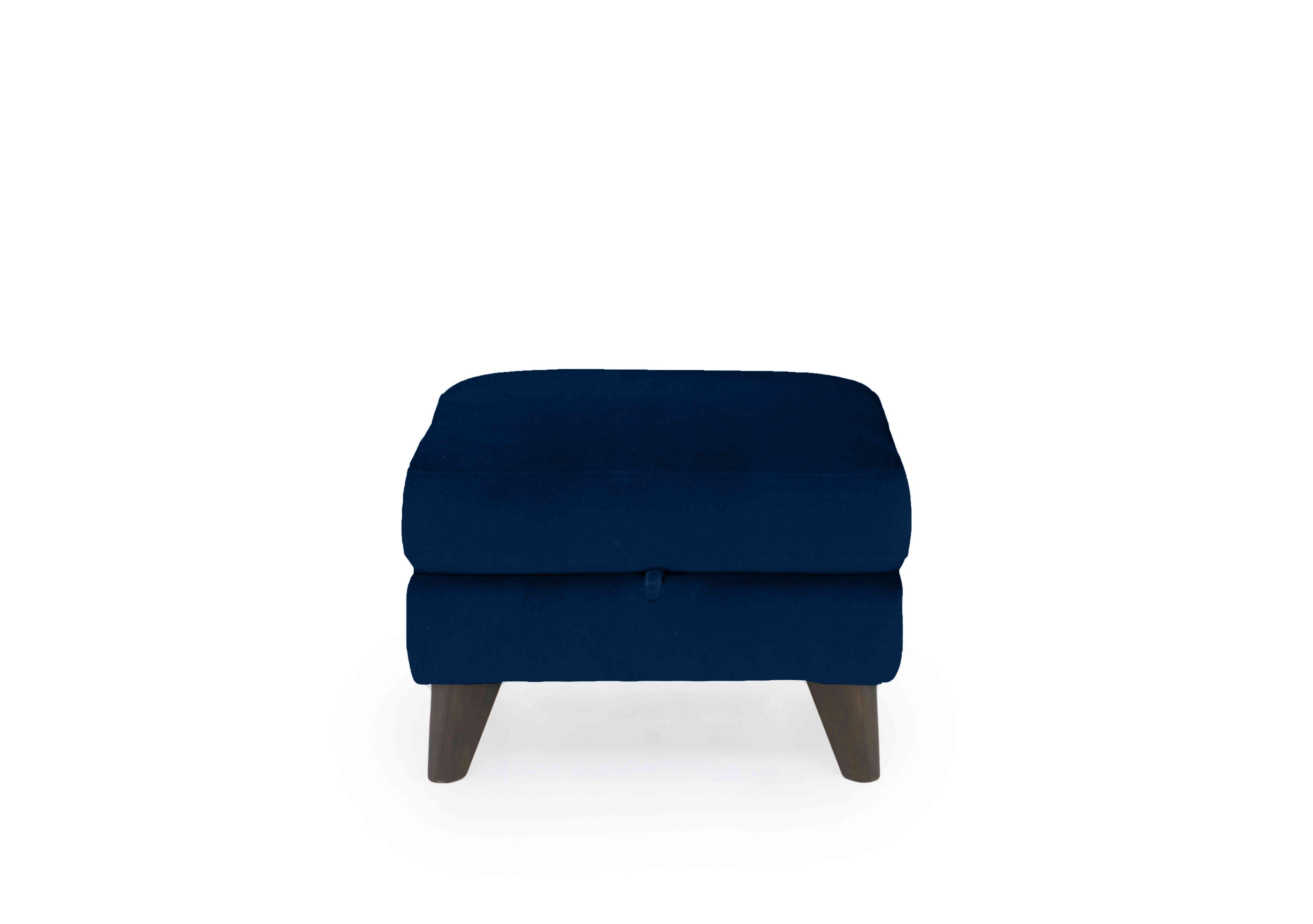 Wade Fabric Storage Footstool in Fab-Meg-R28 Navy on Furniture Village