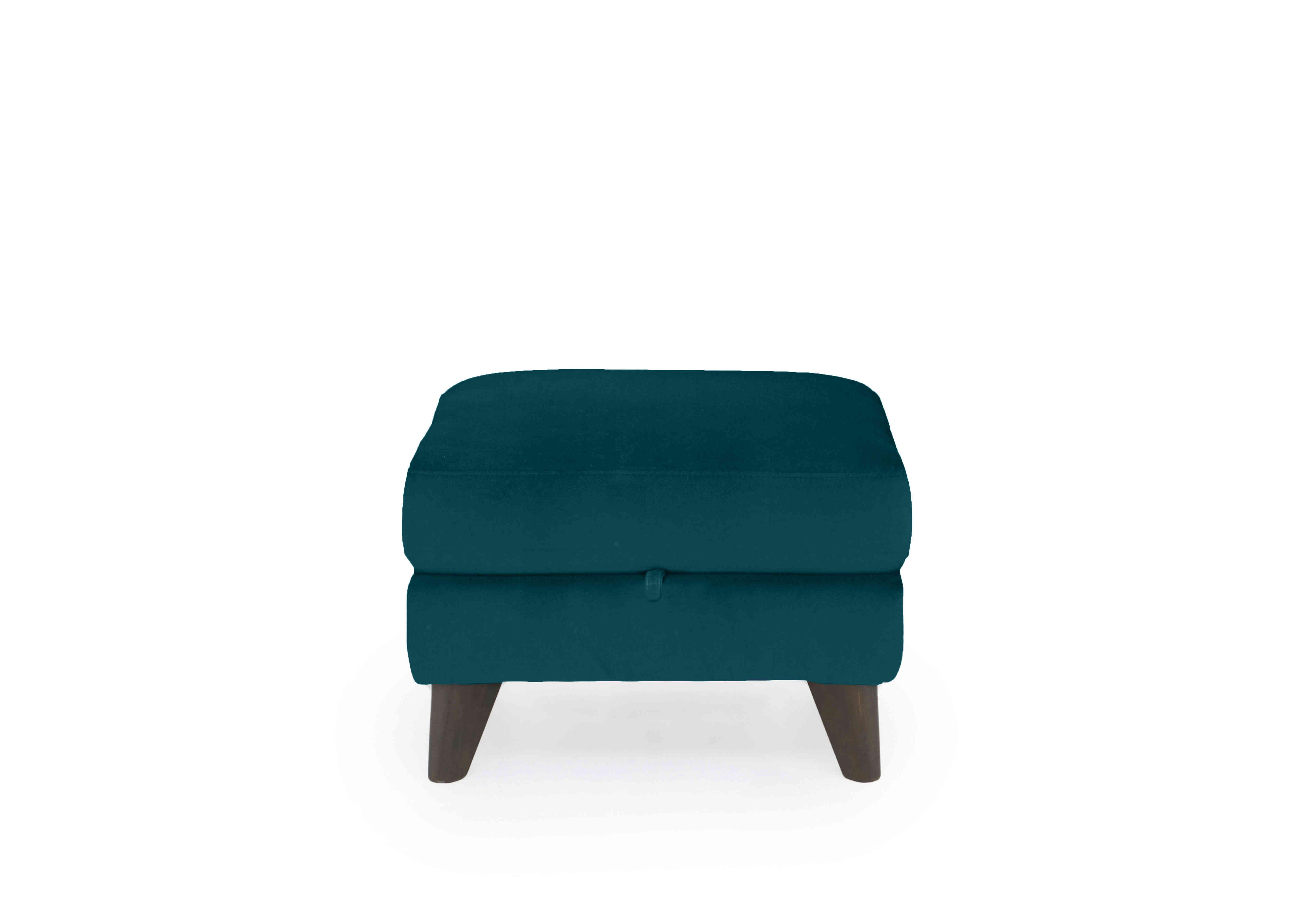 Wade Fabric Storage Footstool in Fab-Meg-R36 Lake Green on Furniture Village