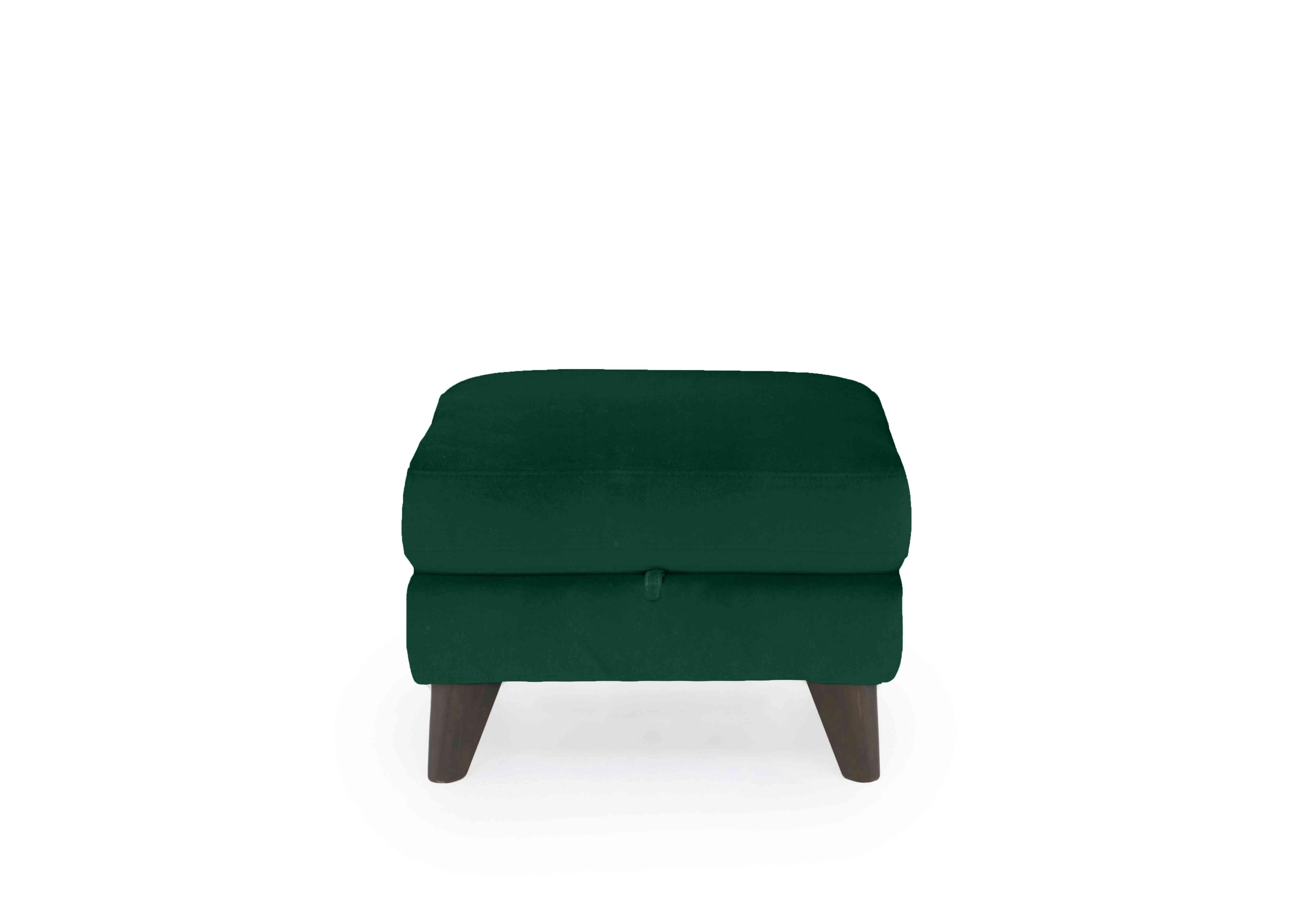 Wade Fabric Storage Footstool in Fab-Meg-R37 Emerald Green on Furniture Village