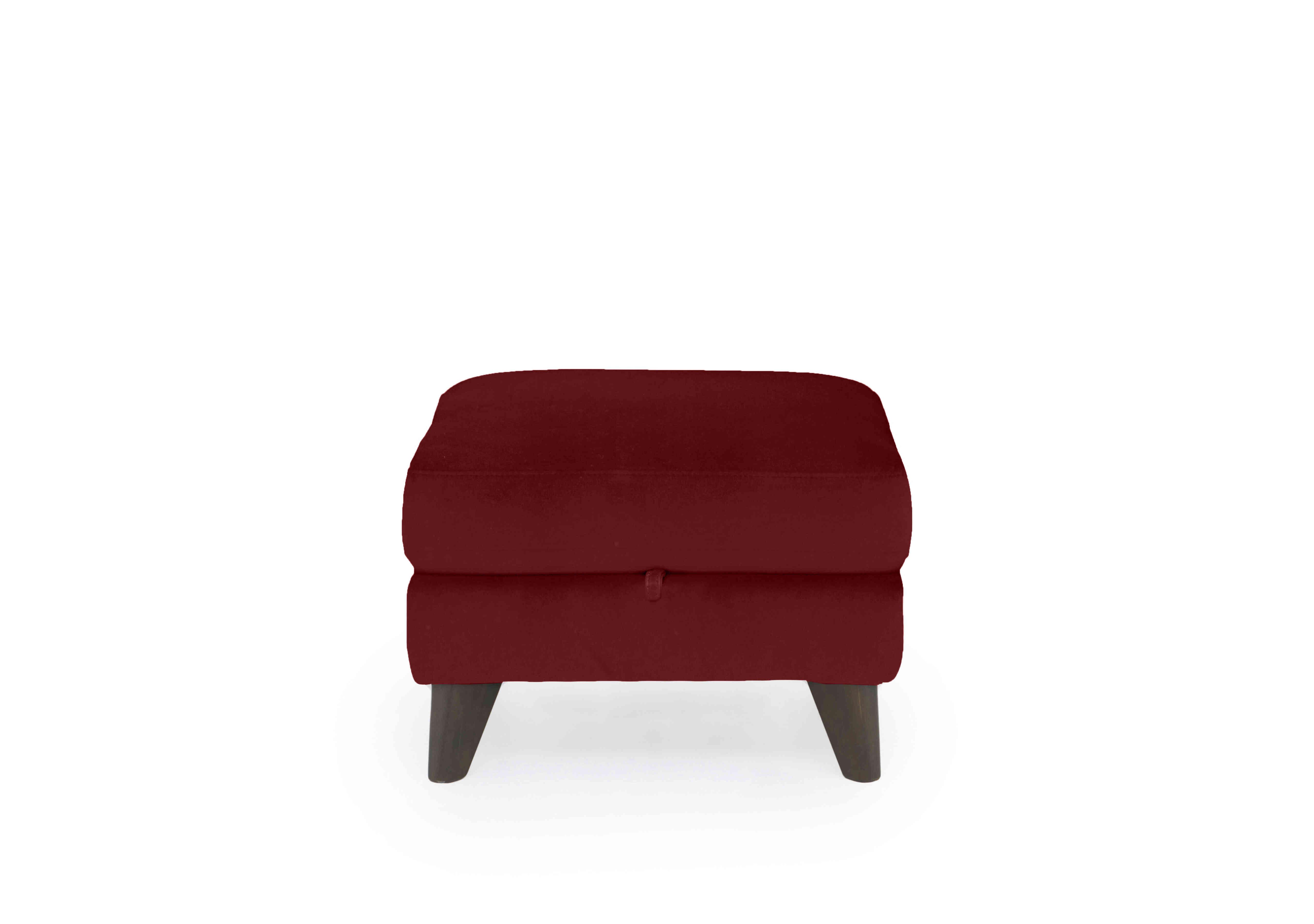 Wade Fabric Storage Footstool in Fab-Meg-R65 Burgundy on Furniture Village