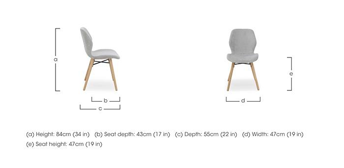 Stockholm Pair of Upholstered Dining Chairs in  on Furniture Village