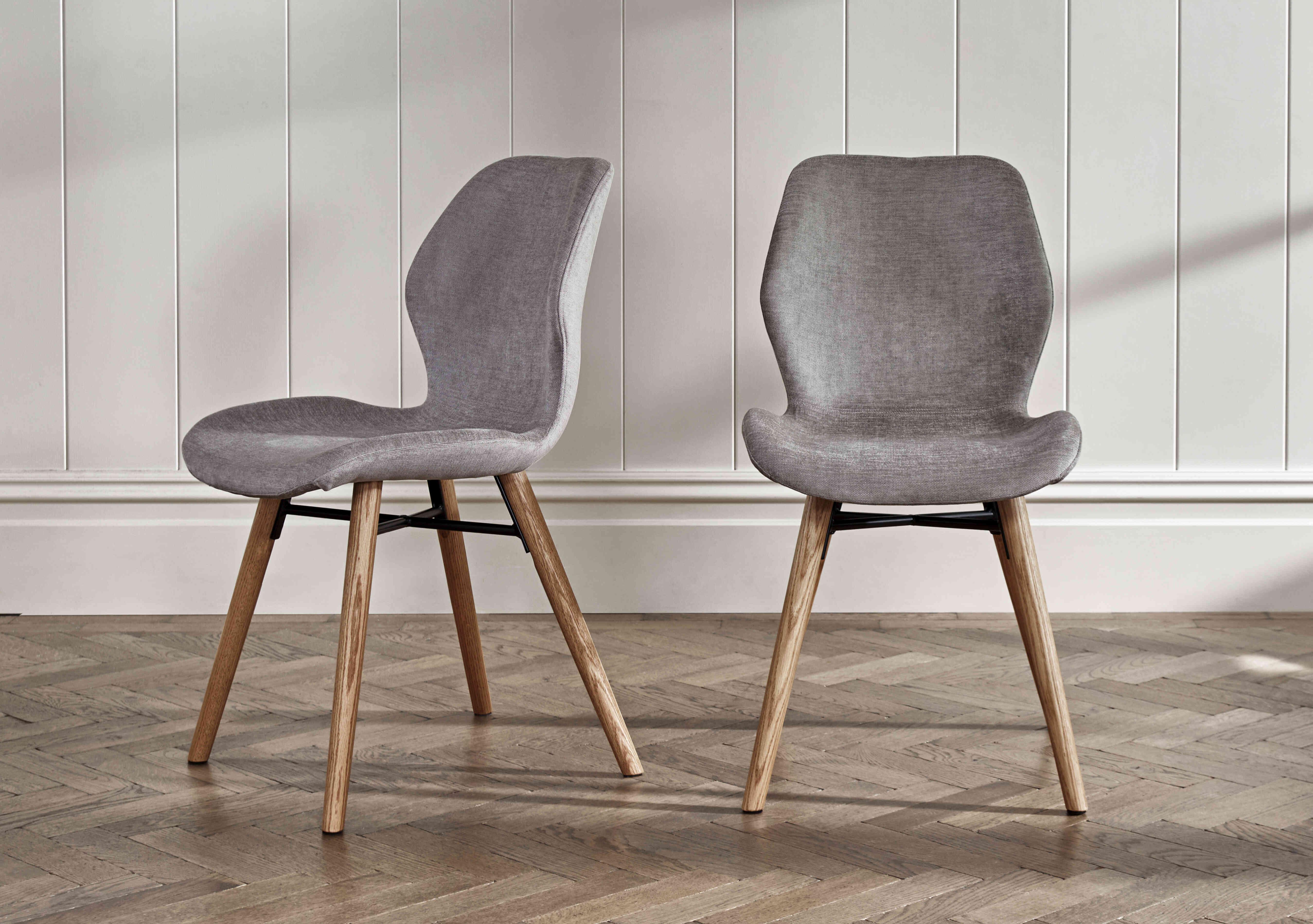 Stockholm Set of 4 Upholstered Dining Chairs in  on Furniture Village