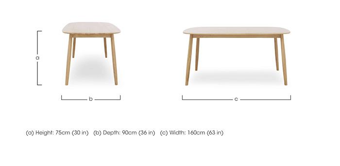 Stockholm Fixed Dining Table in  on Furniture Village