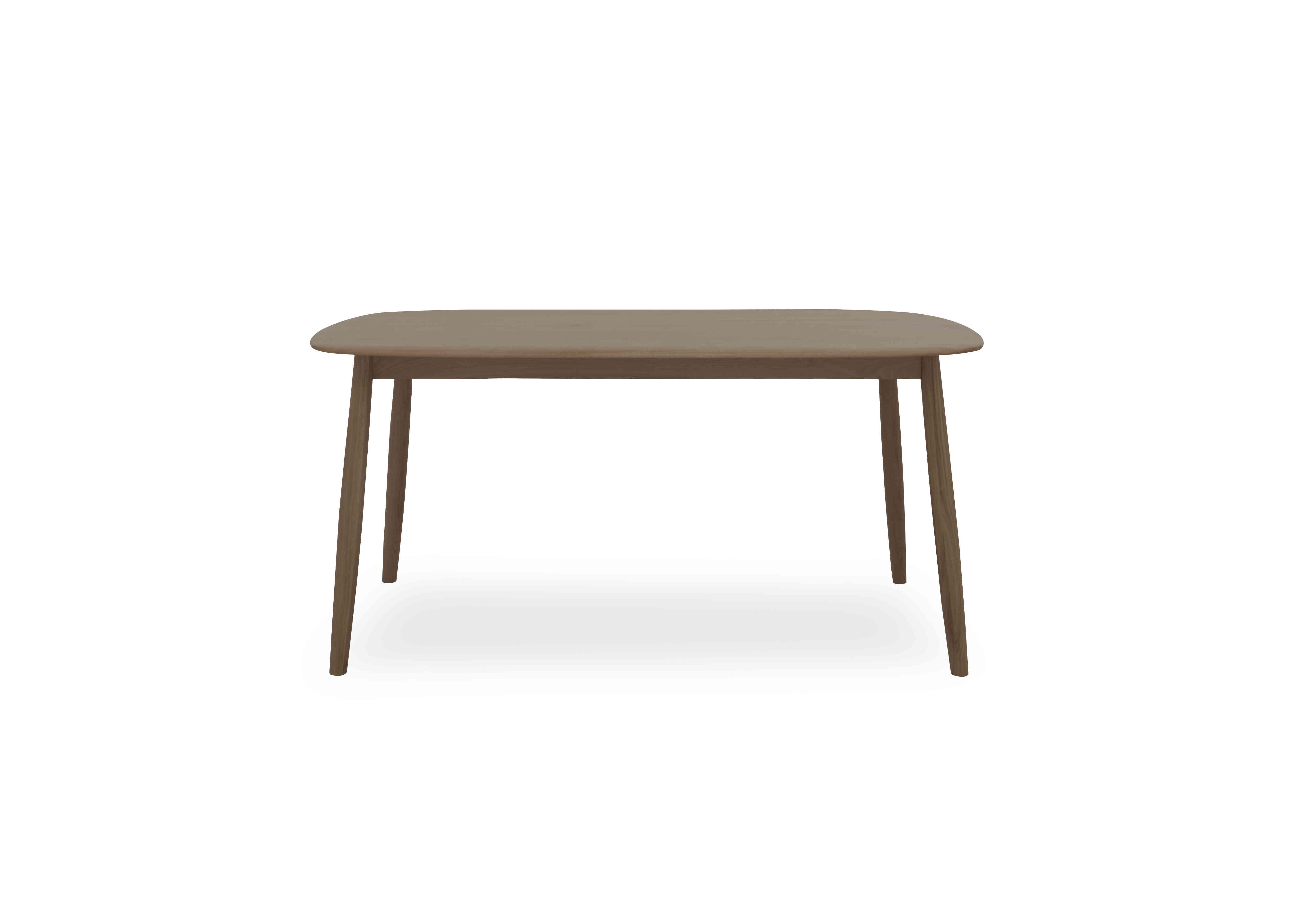 Stockholm Fixed Dining Table in Dark Oak on Furniture Village