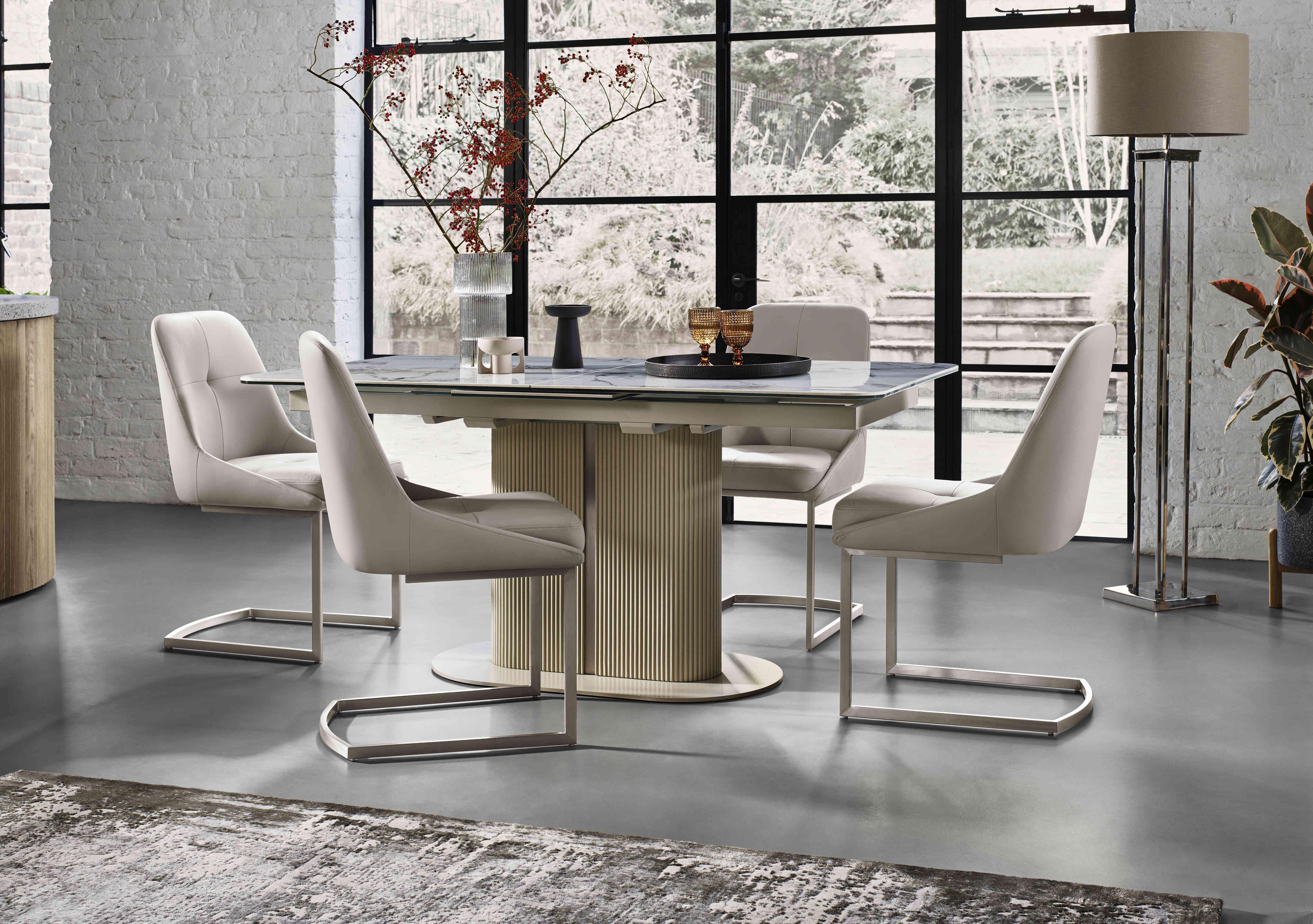 Avorio Pop-Up Extending Dining Table in  on Furniture Village