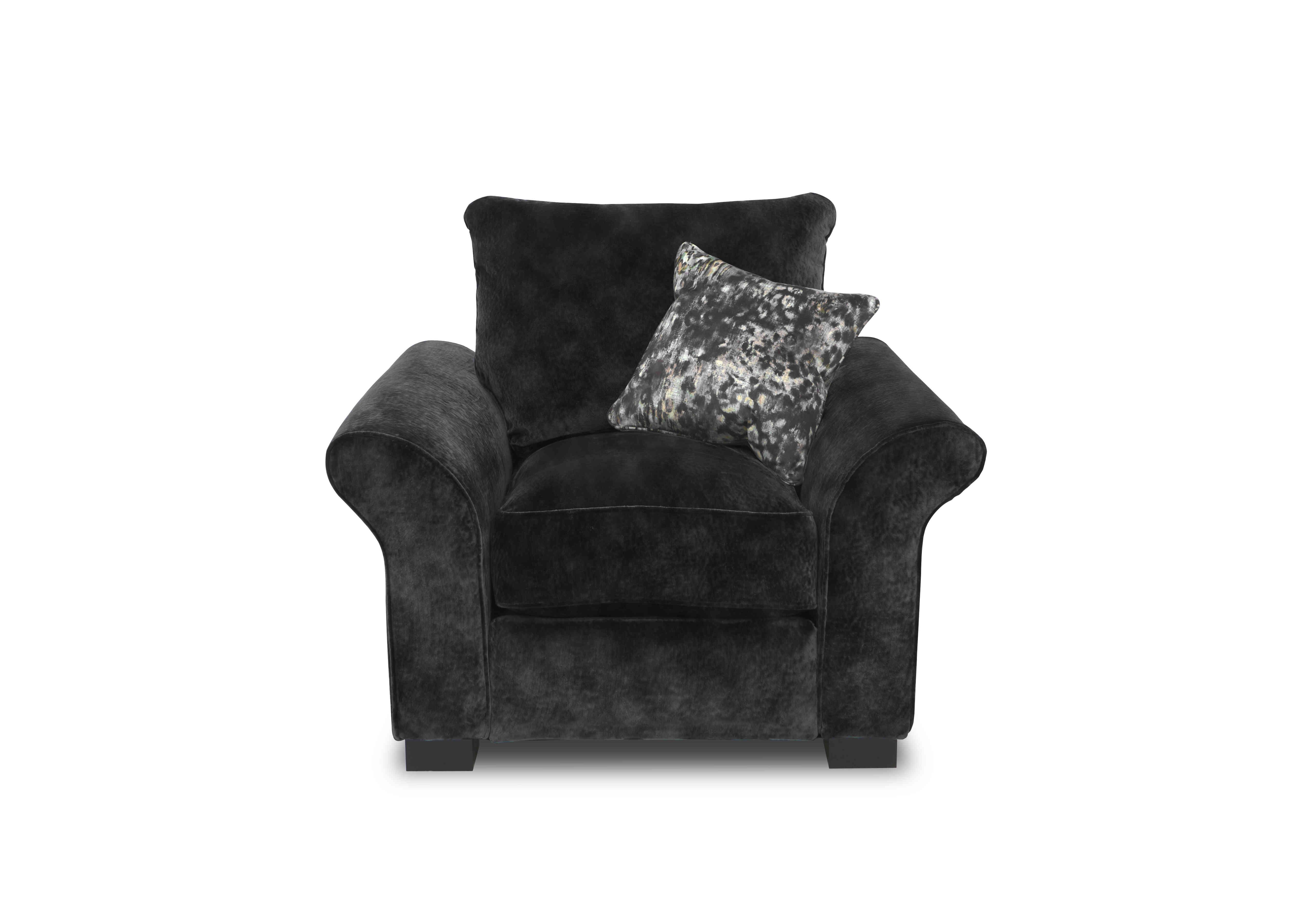 Modern Classics Hyde Park Chair in Verona Charcoal Sp Mf on Furniture Village