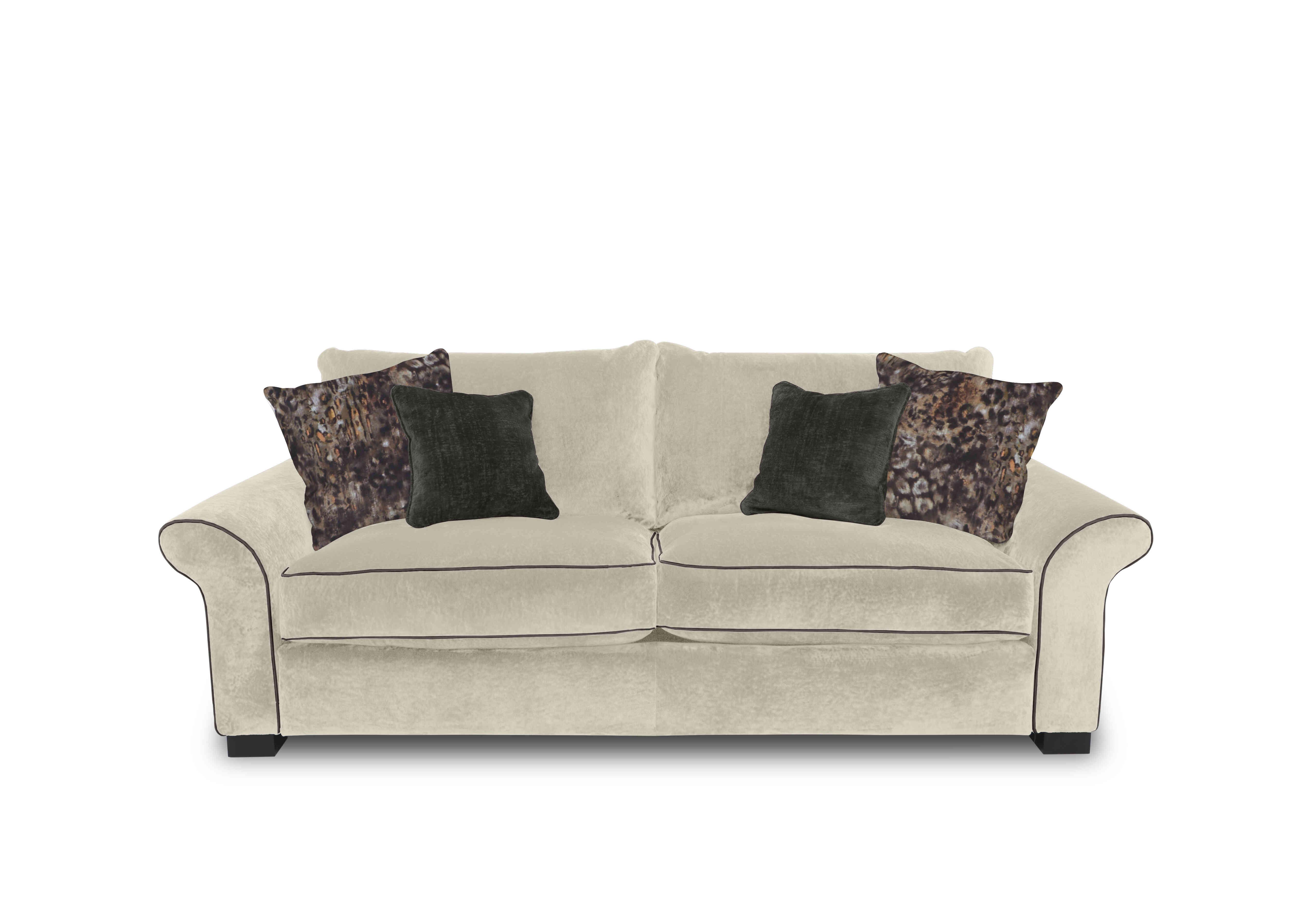 Modern Classics Hyde Park 3 Seater Sofa in Remini Pebble Cp Mf on Furniture Village