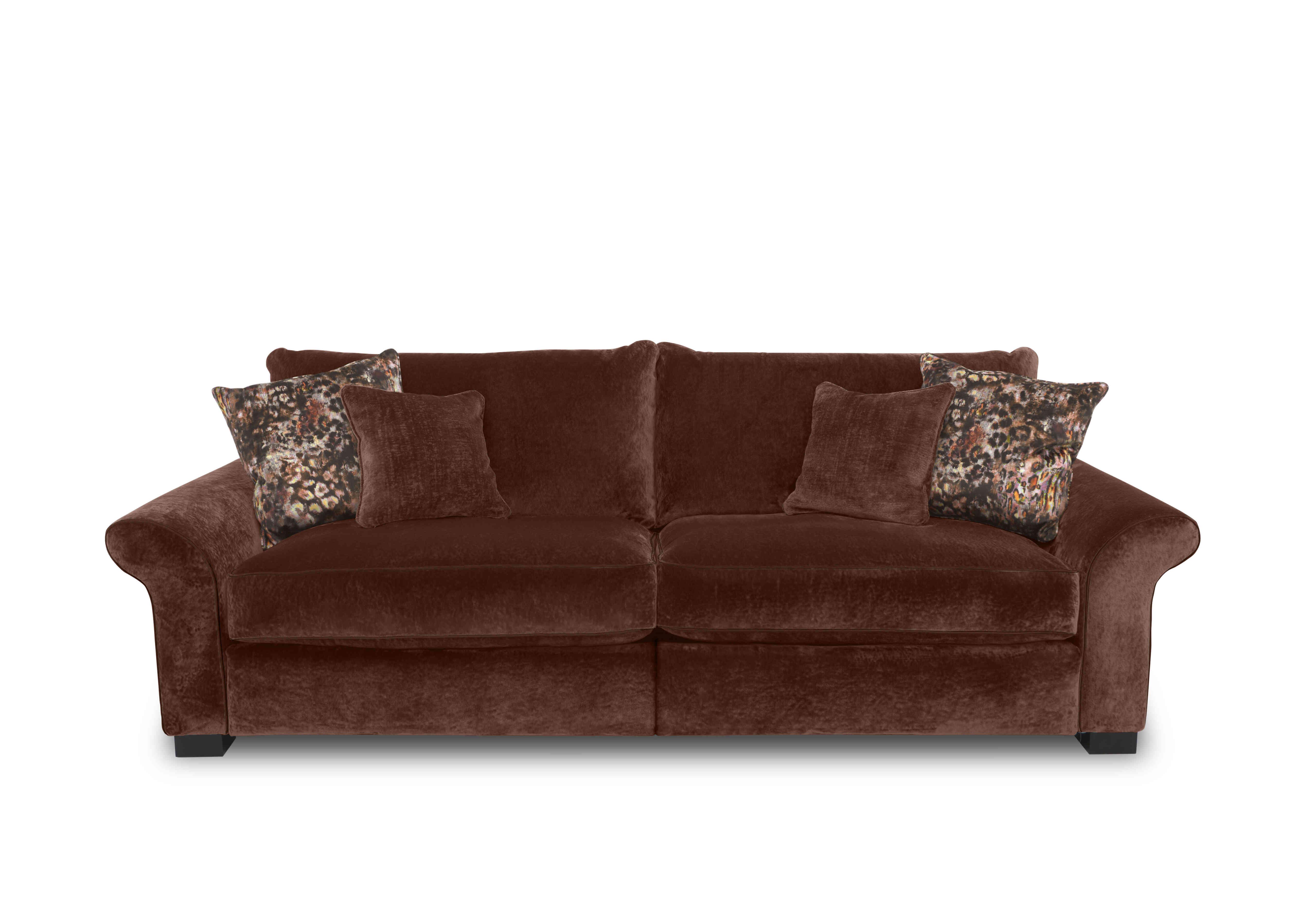 Modern Classics Hyde Park 4 Seater Split Frame Sofa in Remini Molten Sp Mf on Furniture Village