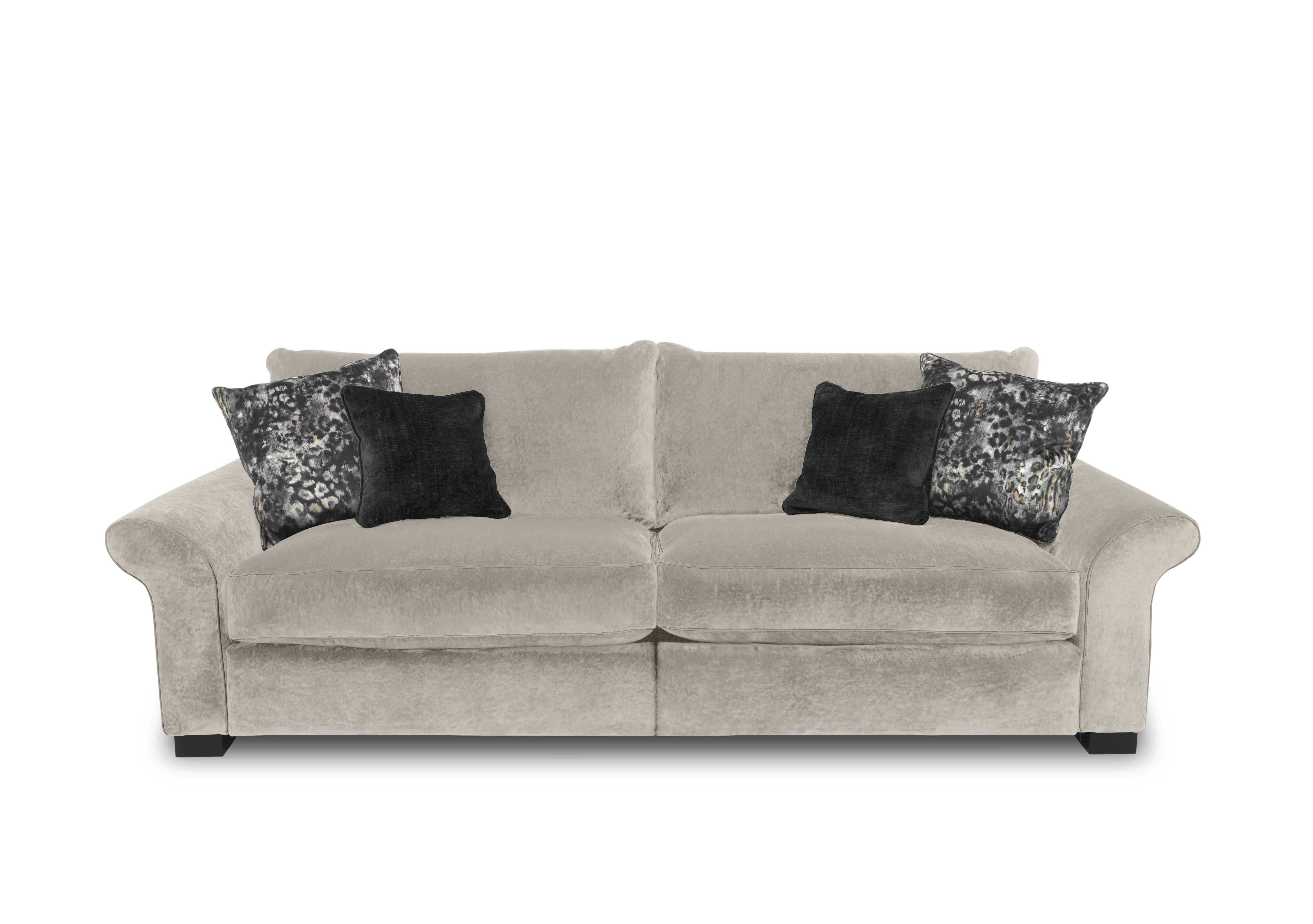 Modern Classics Hyde Park 4 Seater Split Frame Sofa in Remini Oyster Sp Mf on Furniture Village