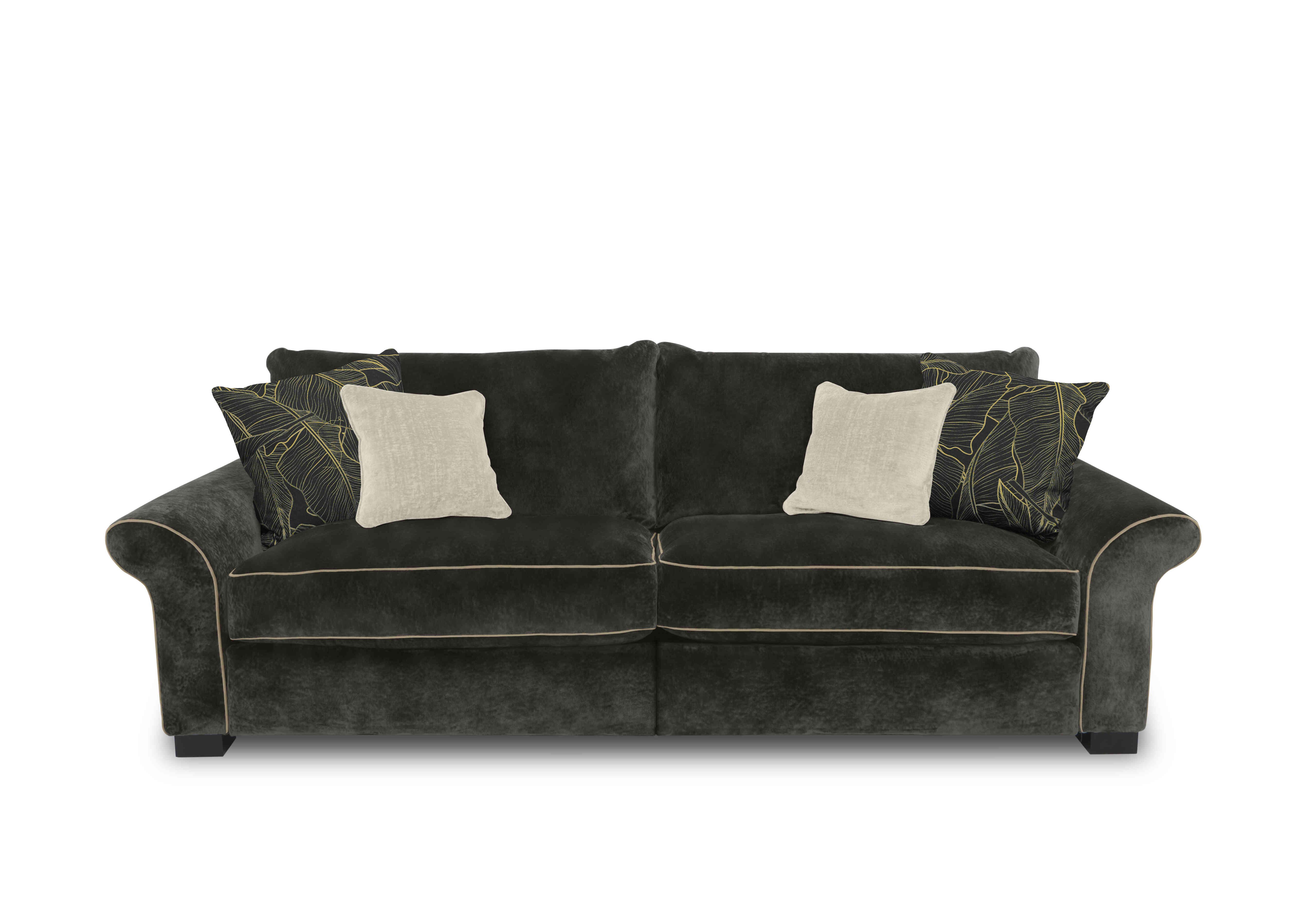 Modern Classics Hyde Park 4 Seater Split Frame Sofa in Verona Dark Truffle Cp Mf on Furniture Village