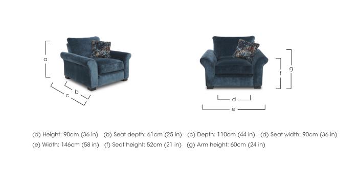 Modern Classics Hyde Park Snuggler in  on Furniture Village
