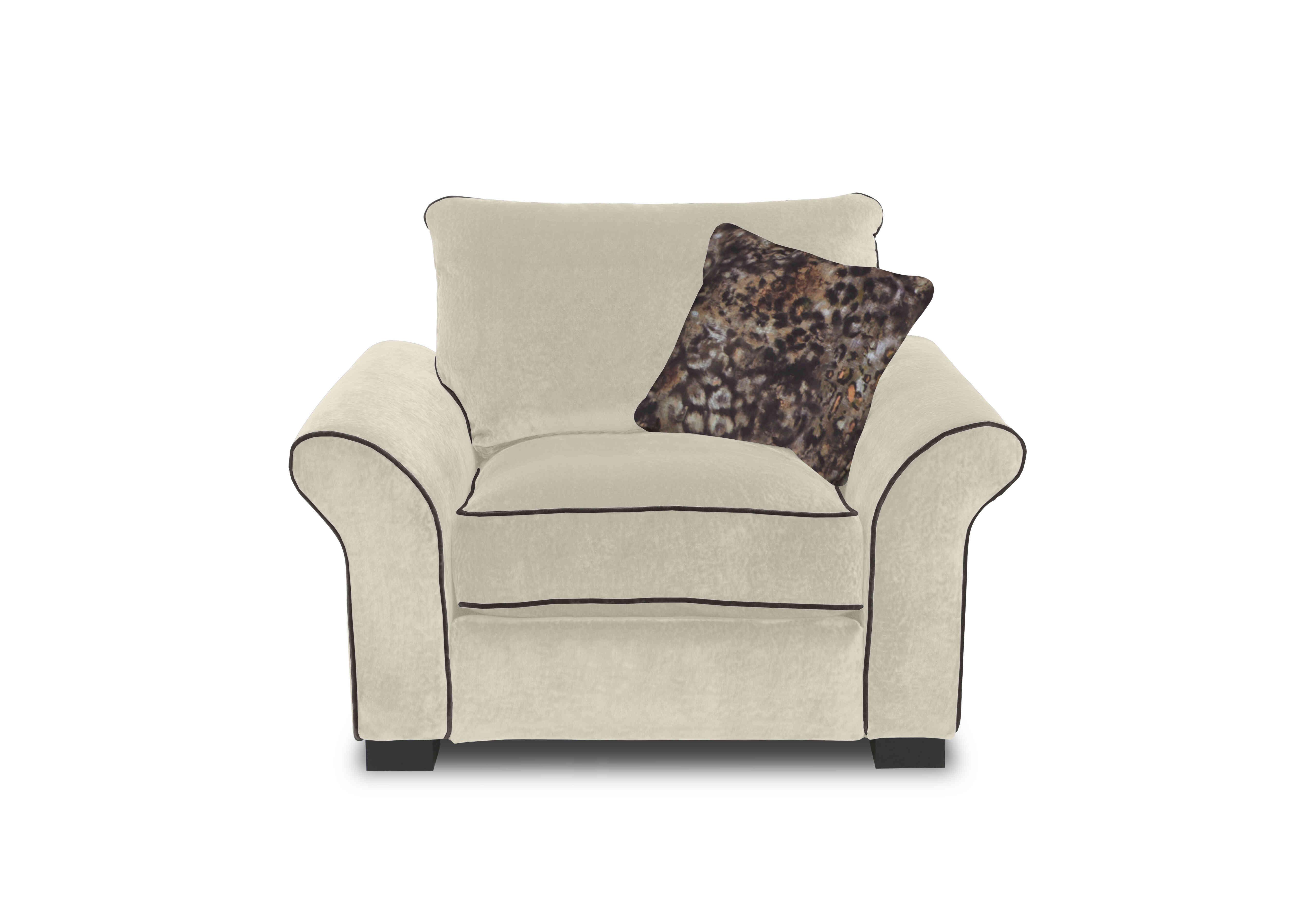 Modern Classics Hyde Park Snuggler in Remini Pebble Cp Mf on Furniture Village
