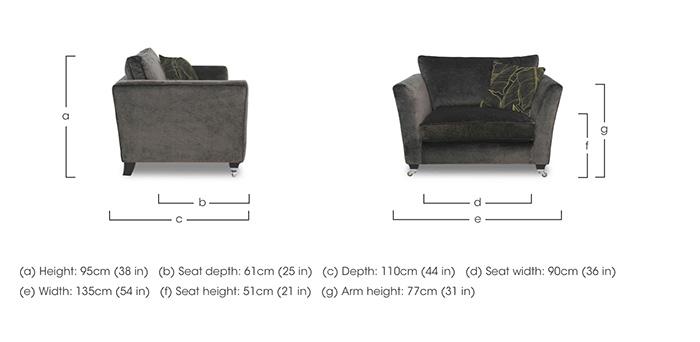 Modern Classics Victoria Park Snuggler in  on Furniture Village