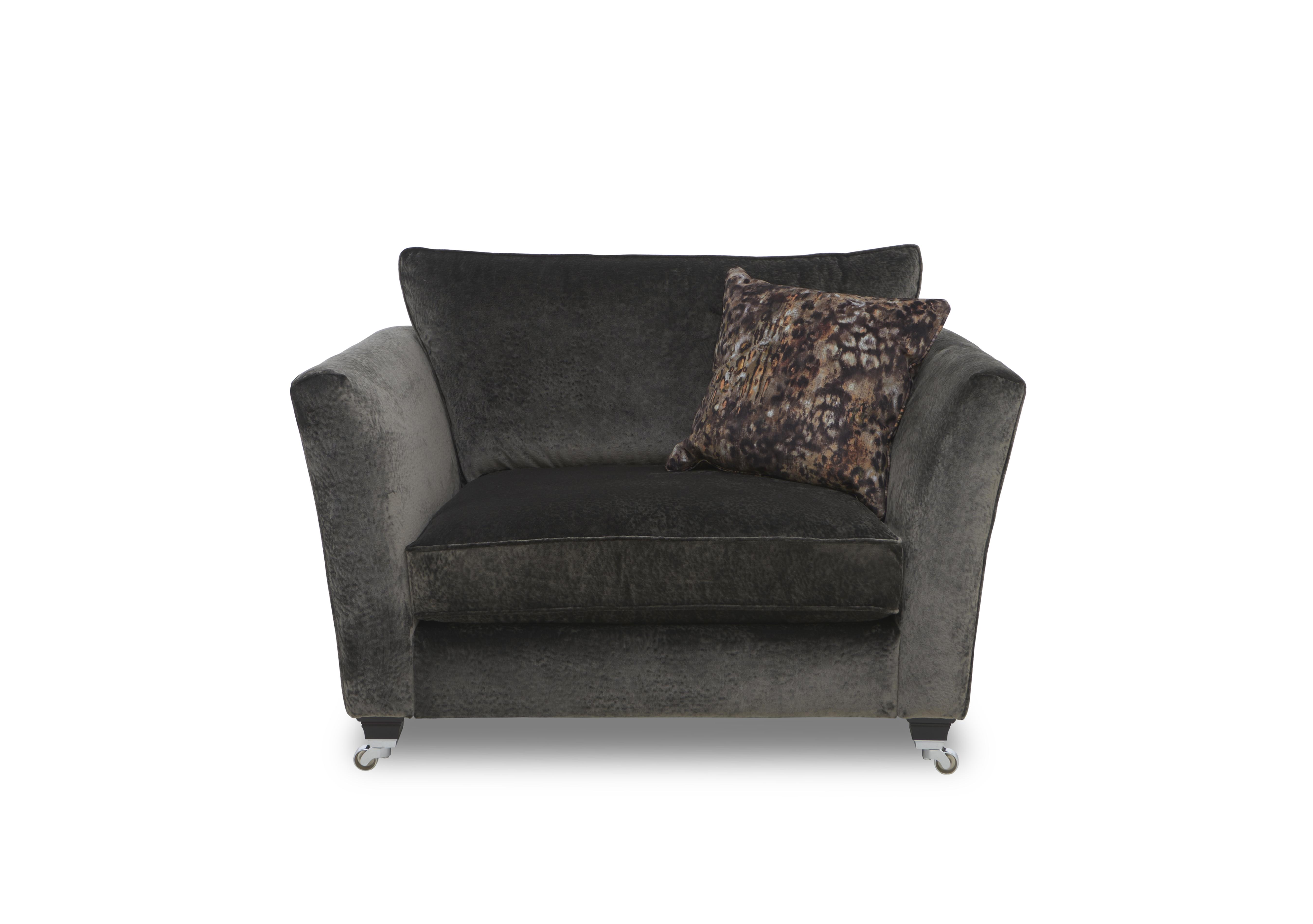 Modern Classics Victoria Park Snuggler in Verona Dark Truffle Sp Mc on Furniture Village