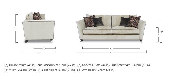 Modern Classics Victoria Park 3 Seater Sofa in  on Furniture Village