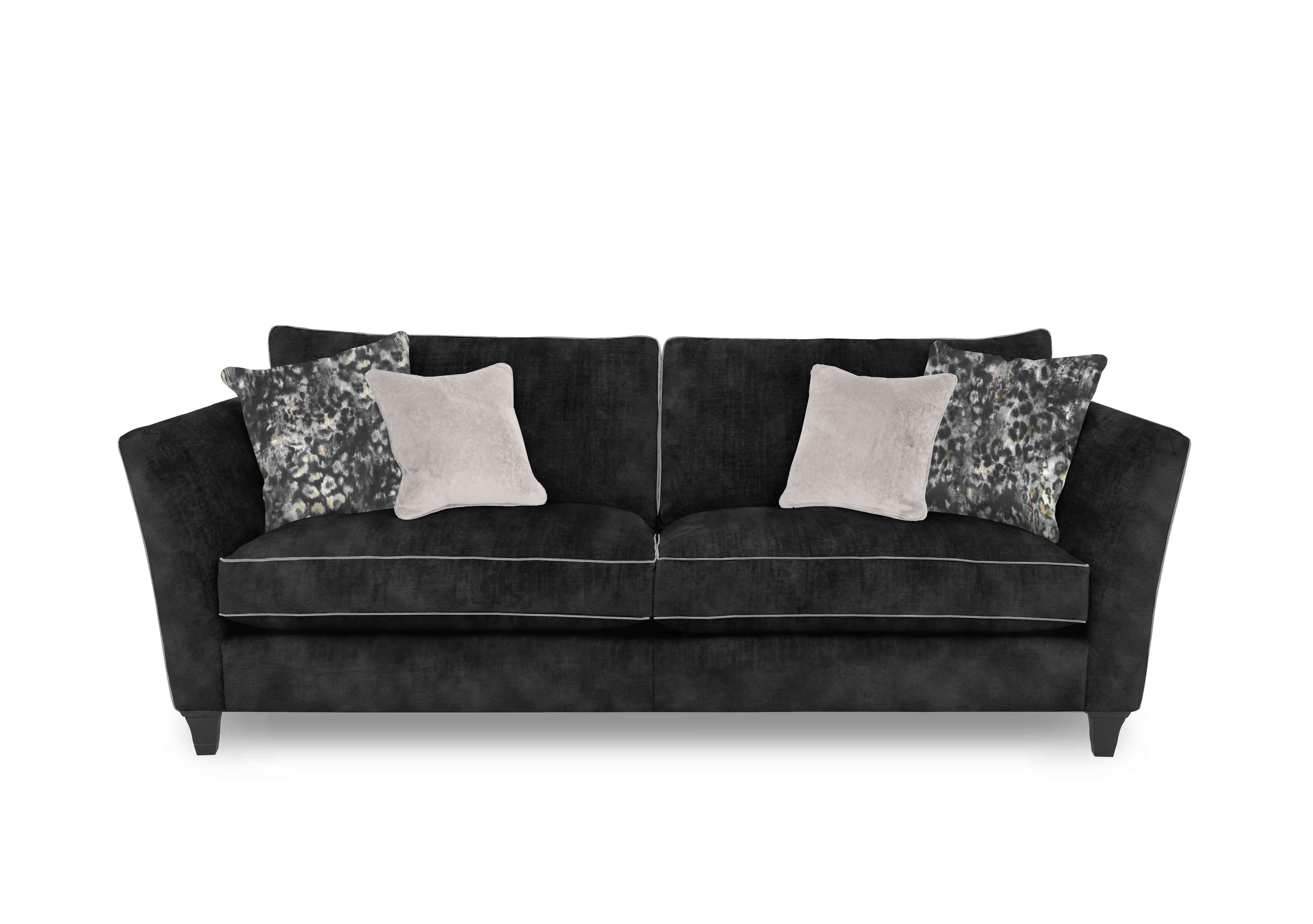 Modern Classics Victoria Park 3 Seater Sofa in Verona Charcoal Cp Mf on Furniture Village