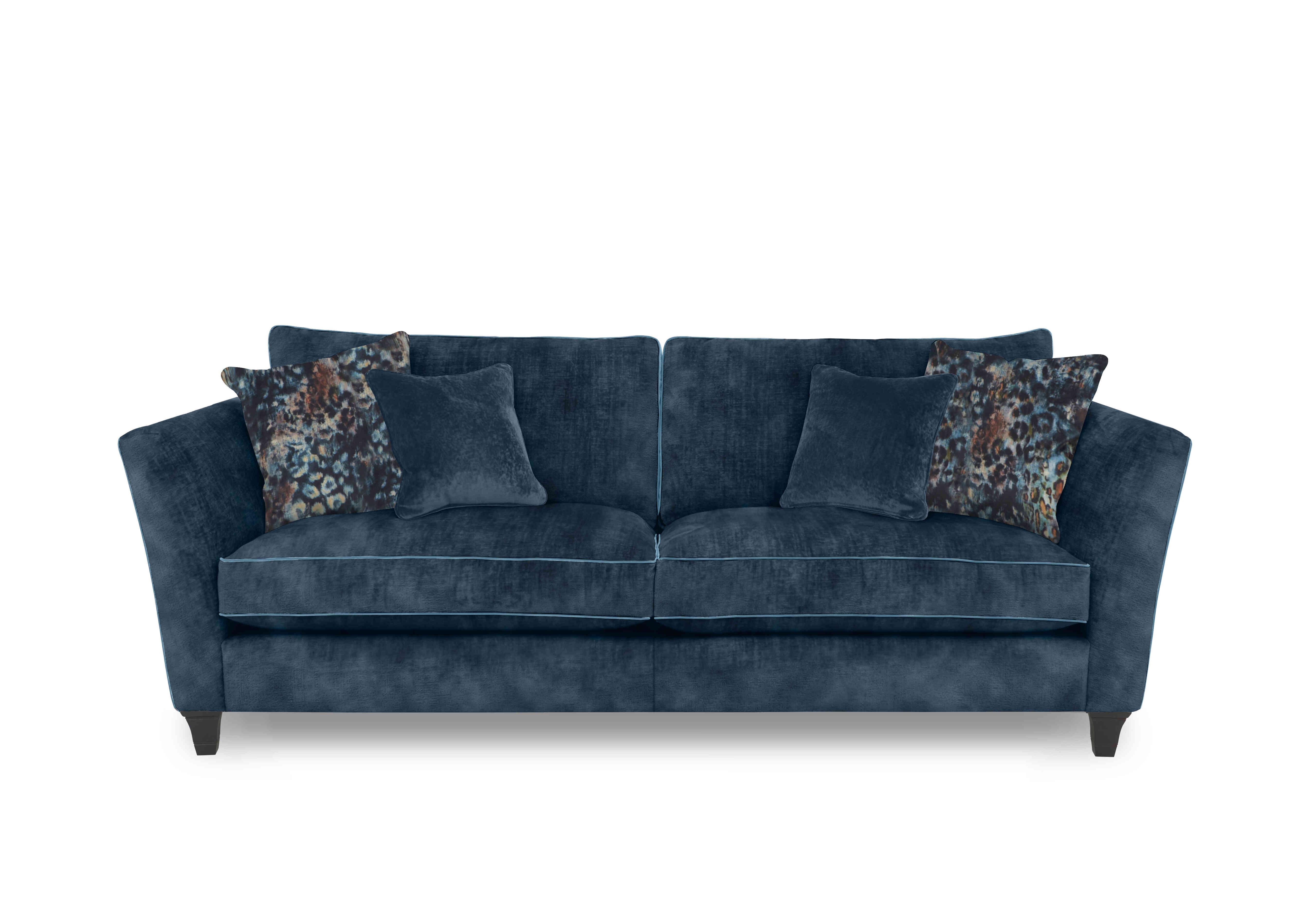 Modern Classics Victoria Park 3 Seater Sofa in Verona Petrol Blue Cp Mf on Furniture Village