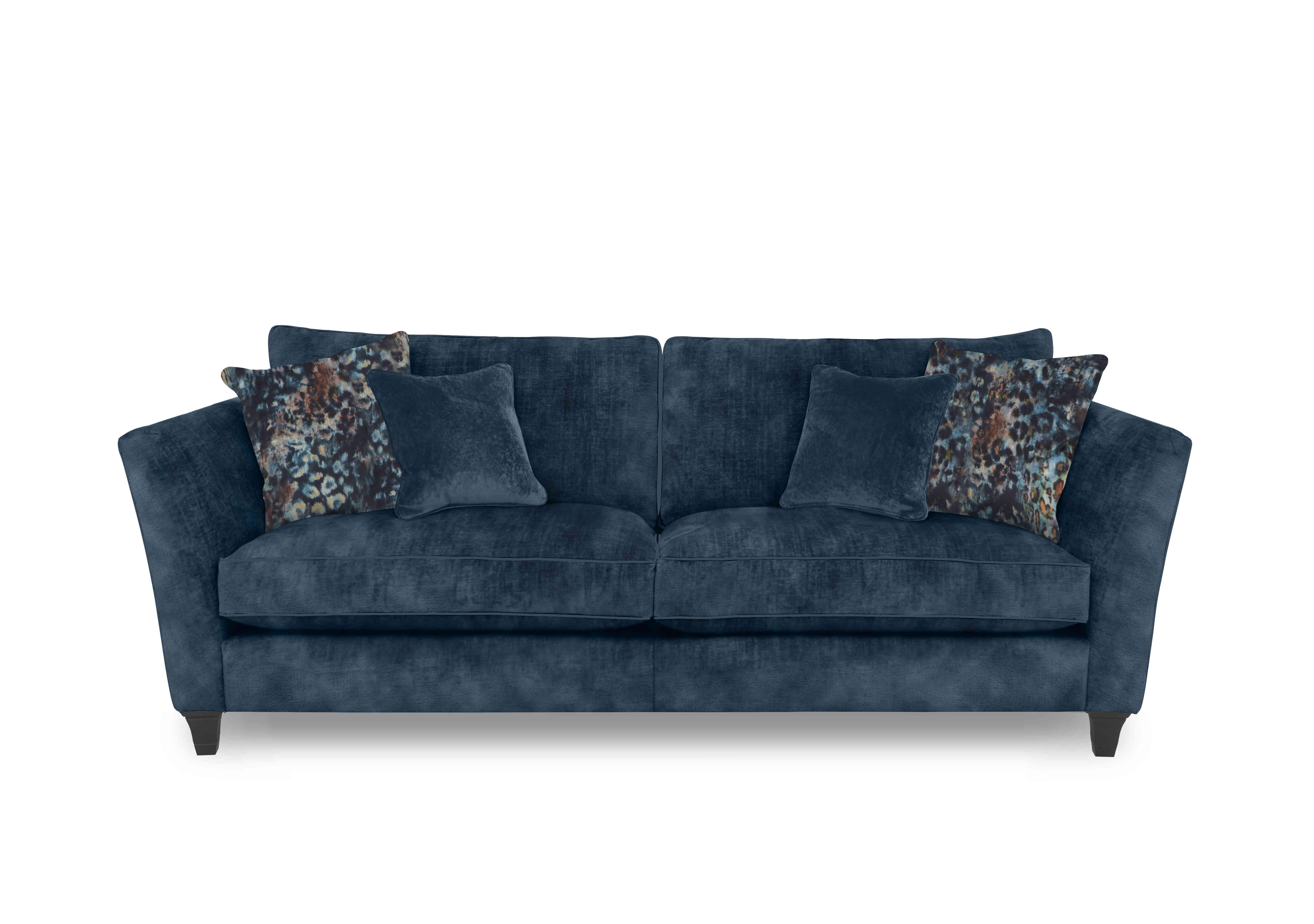 Modern Classics Victoria Park 3 Seater Sofa in Verona Petrol Blue Sp Mf on Furniture Village