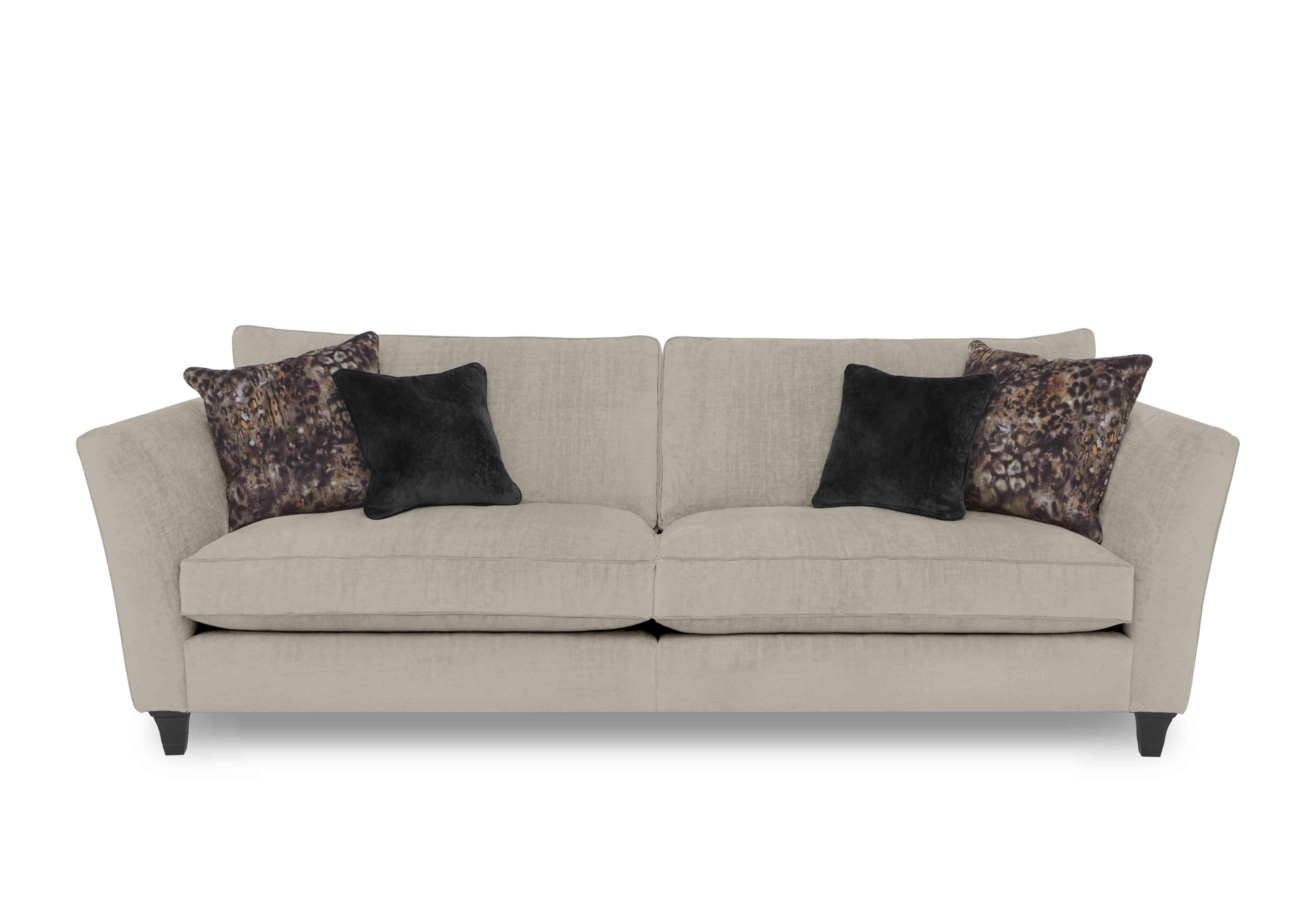 Modern Classics Victoria Park 4 Seater Split Frame Sofa in Remini Oyster Sp Mf on Furniture Village