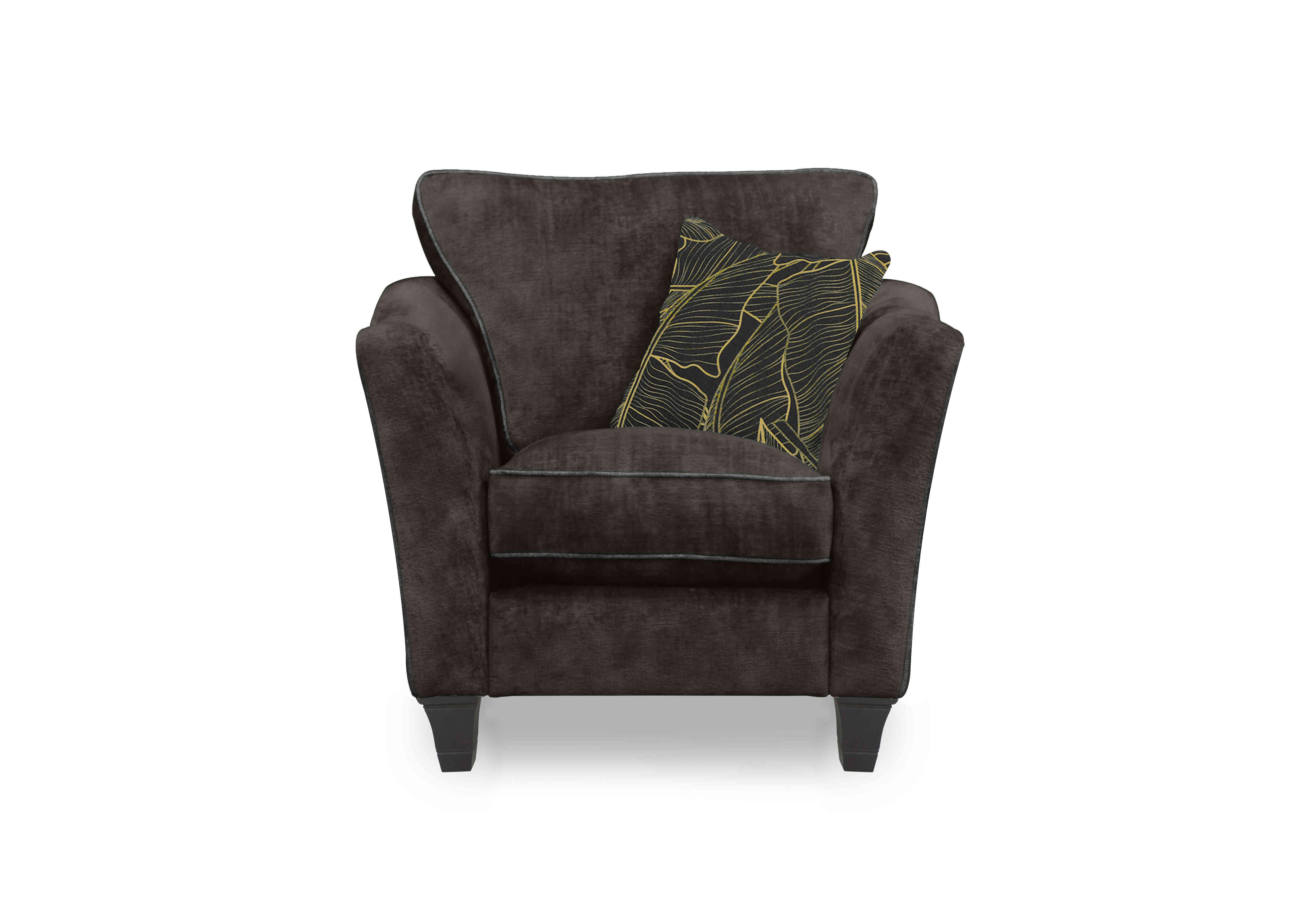 Modern Classics Victoria Park Chair in Verona Dark Truffle Sp Mf on Furniture Village