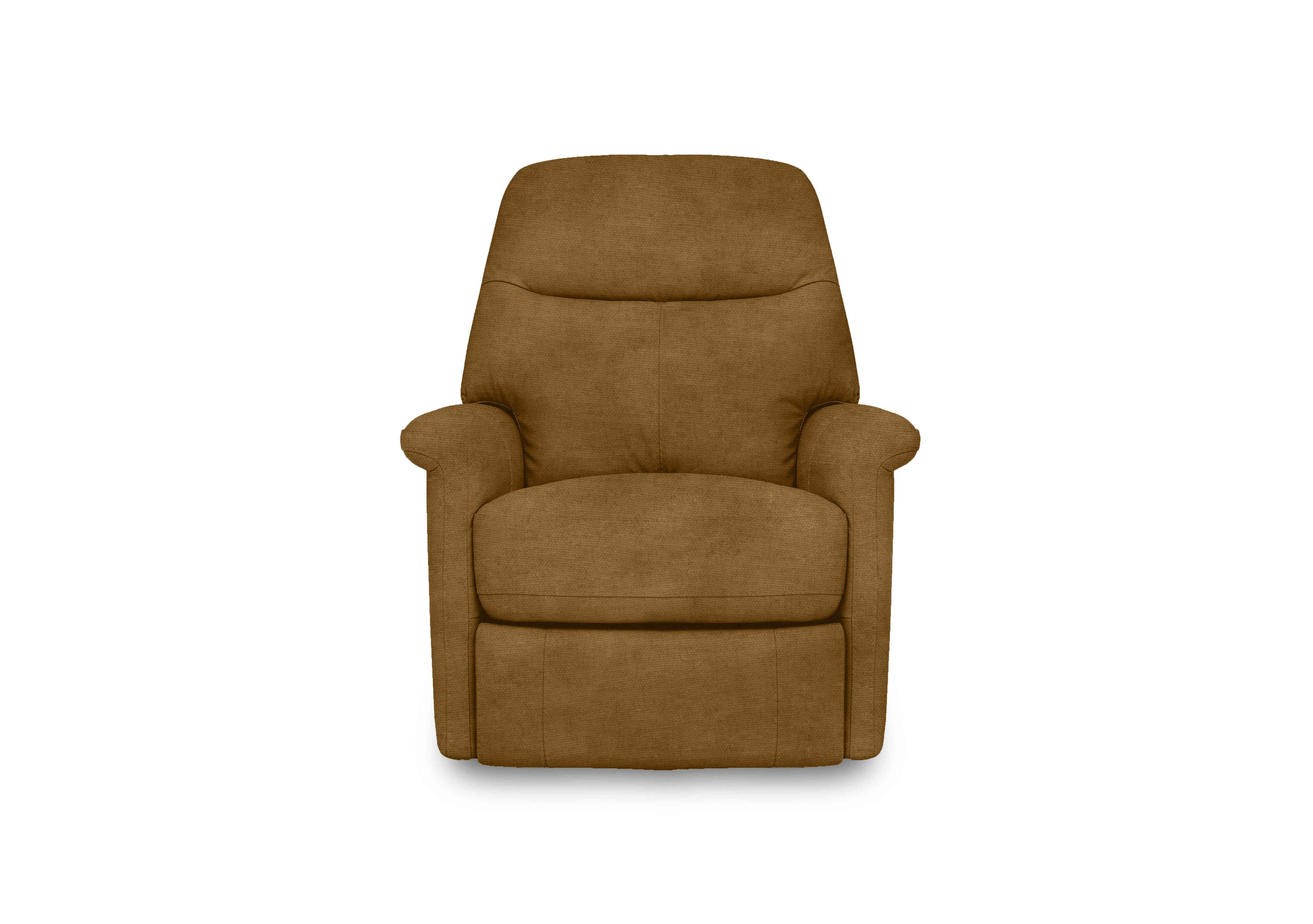 Compact Collection Lille Fabric Rocker Swivel Chair with Power Recliner in Fab-Coe-R272 Honey Yellow on Furniture Village