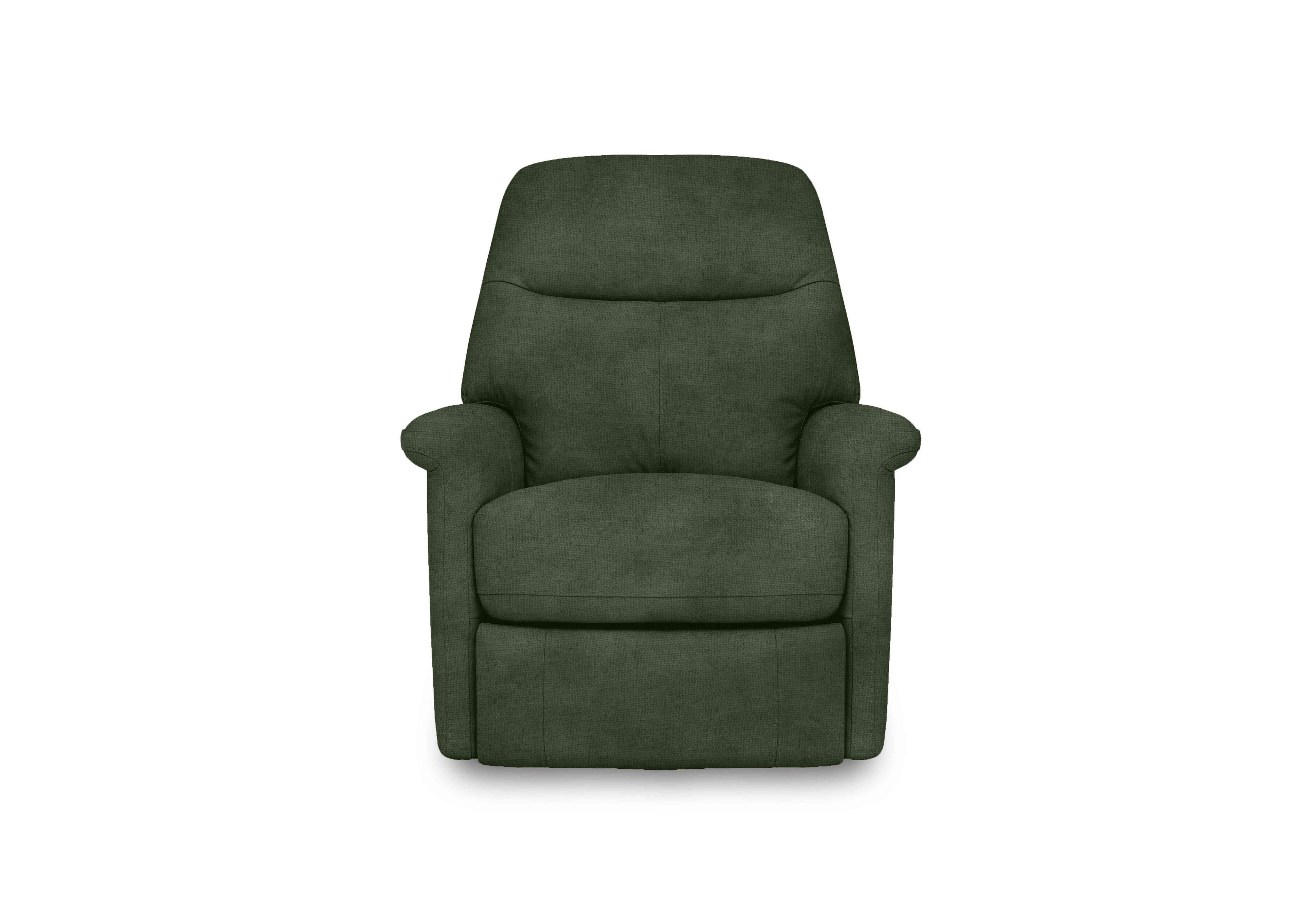 Compact Collection Lille Fabric Rocker Swivel Chair with Power Recliner in Fab-Coe-R801 Olive Green on Furniture Village