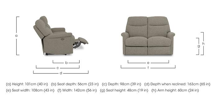 Compact Collection Lille 2 Seater Fabric Sofa in  on Furniture Village