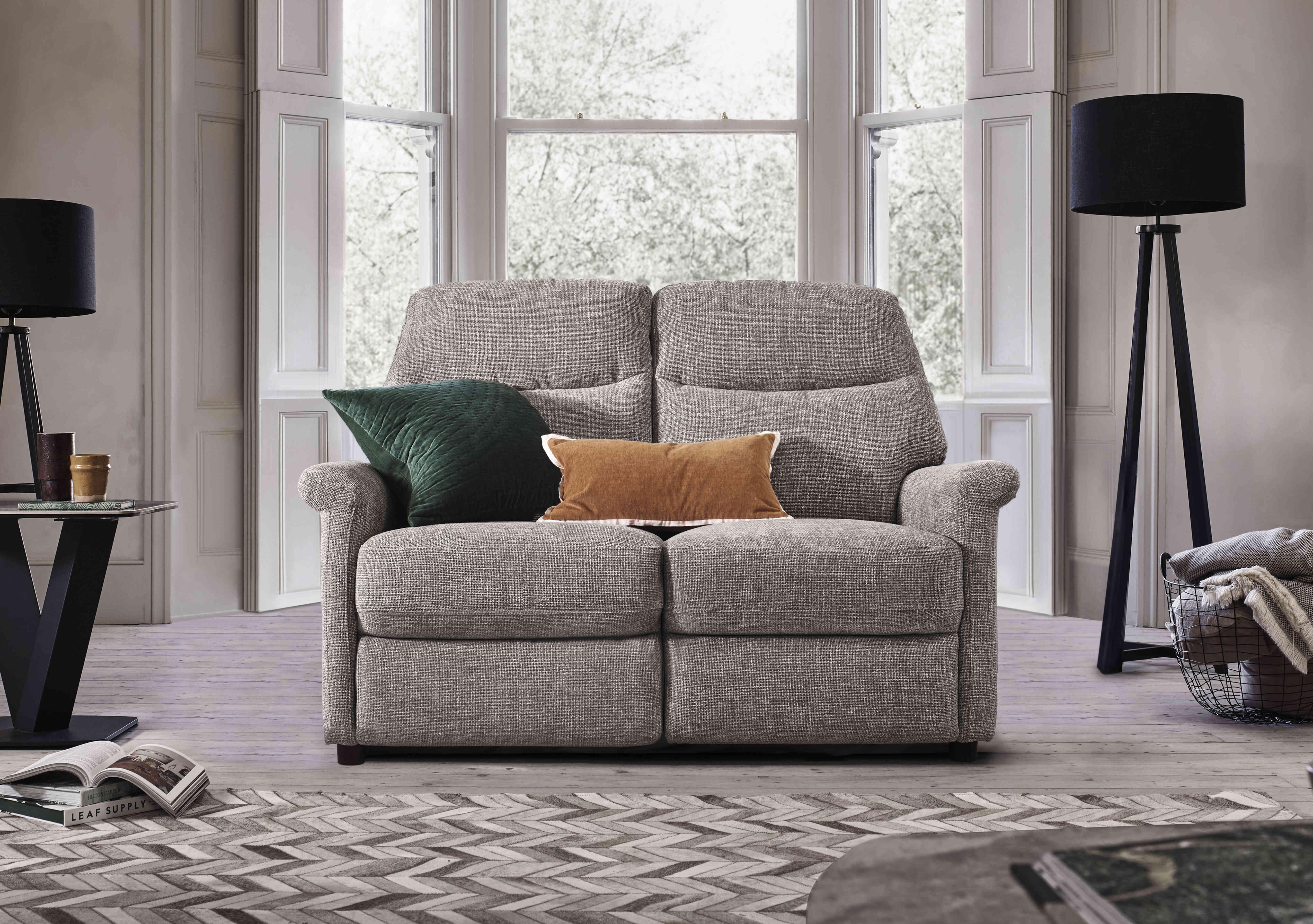 Compact Collection Lille 2 Seater Fabric Sofa in  on Furniture Village