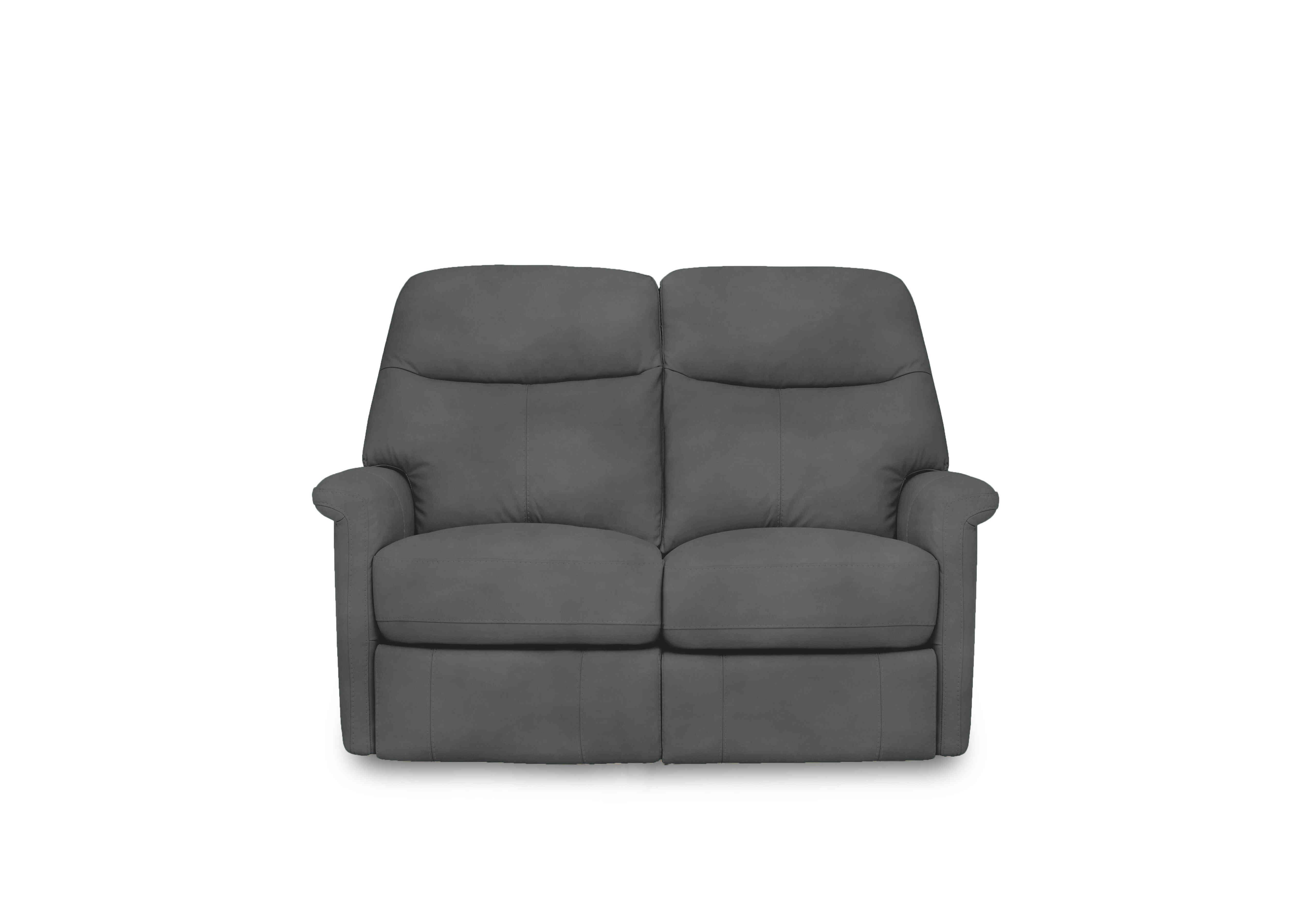 Compact Collection Lille 2 Seater Fabric Sofa in Fab-Meg-R20 Pewter on Furniture Village