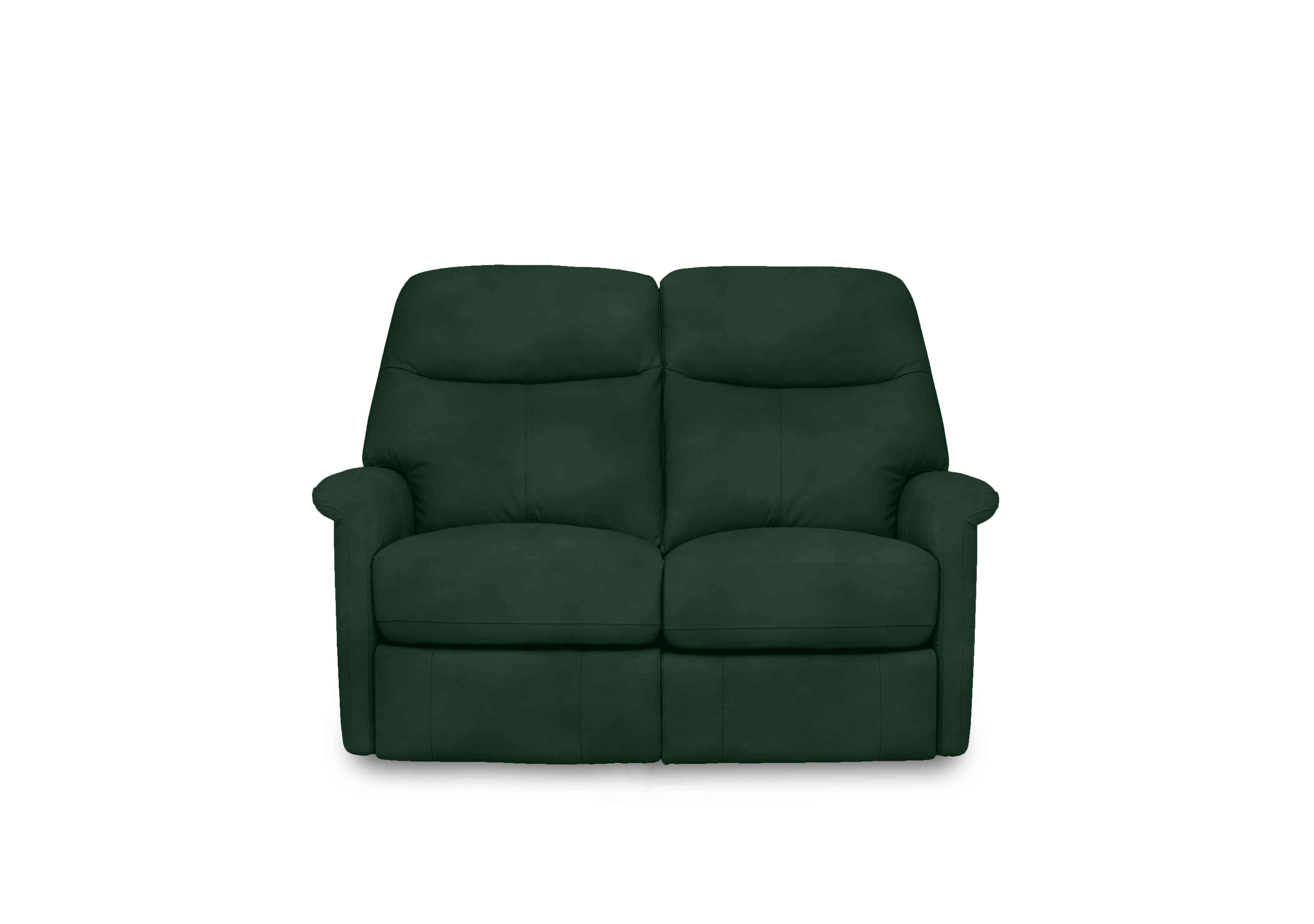 Compact Collection Lille 2 Seater Fabric Sofa in Fab-Meg-R37 Emerald Green on Furniture Village