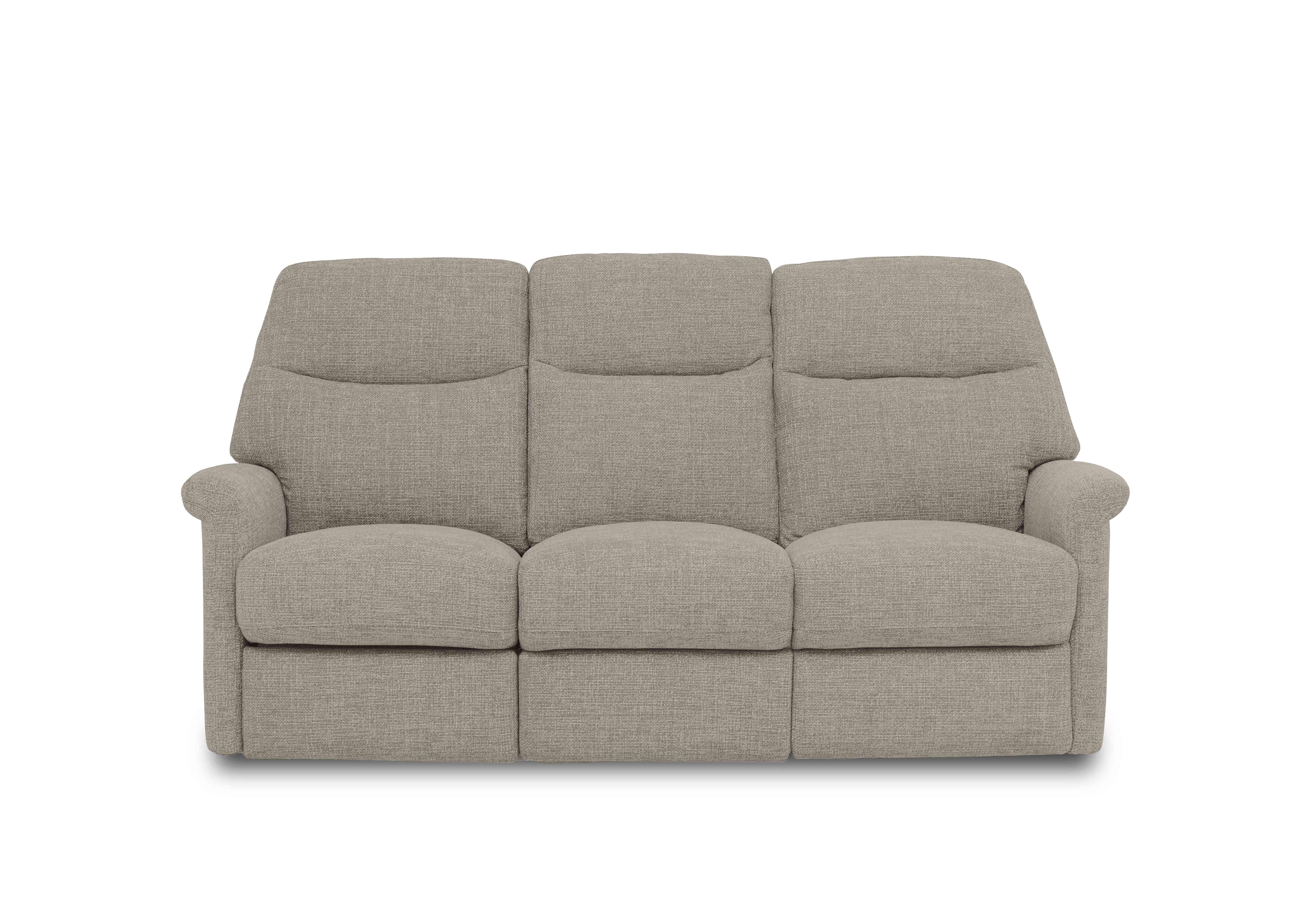 Compact Collection Lille 3 Seater Fabric Sofa in Fab-Cac-R120 Sand on Furniture Village