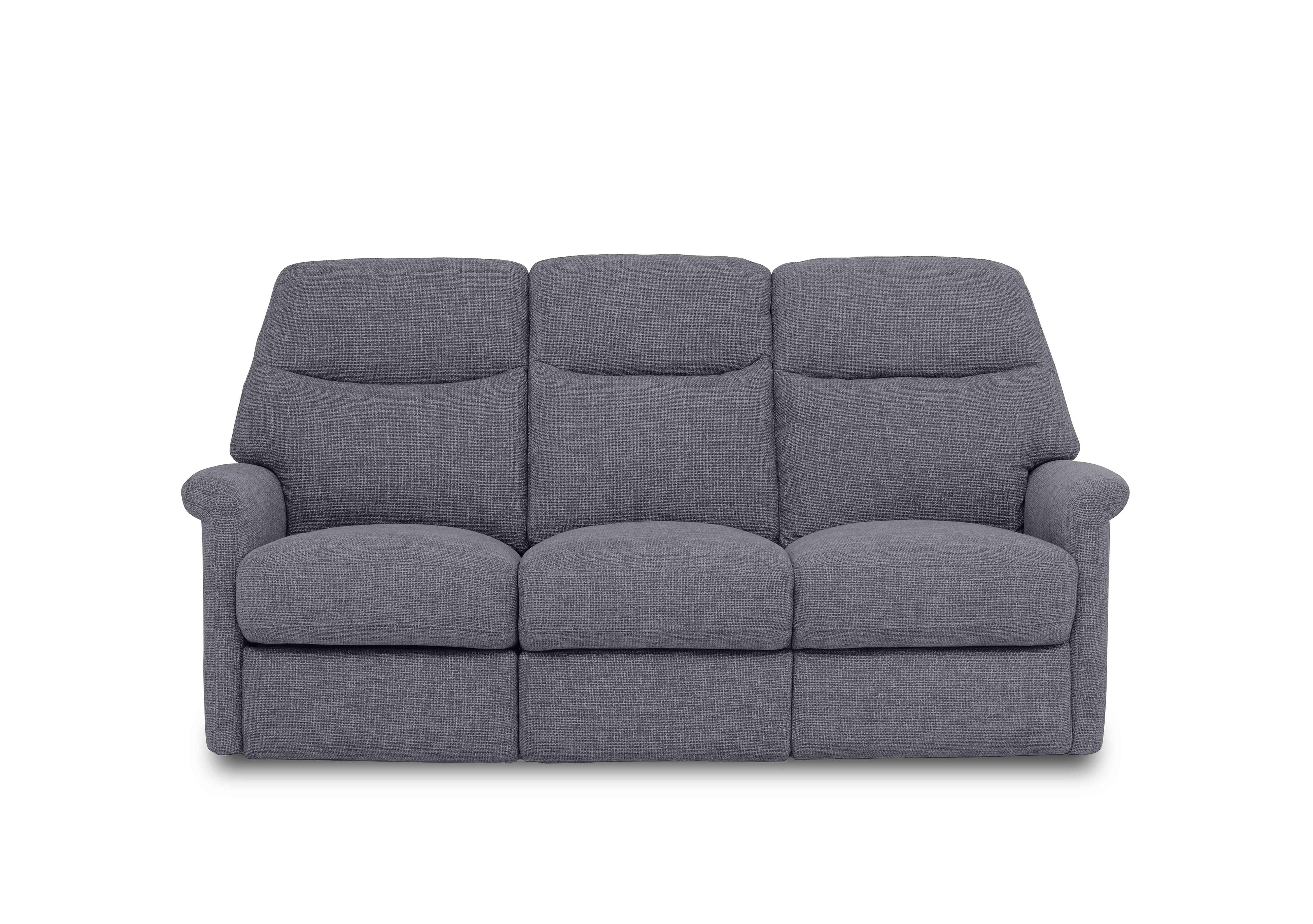 Compact Collection Lille 3 Seater Fabric Sofa in Fab-Cac-R450 Gun Metal on Furniture Village